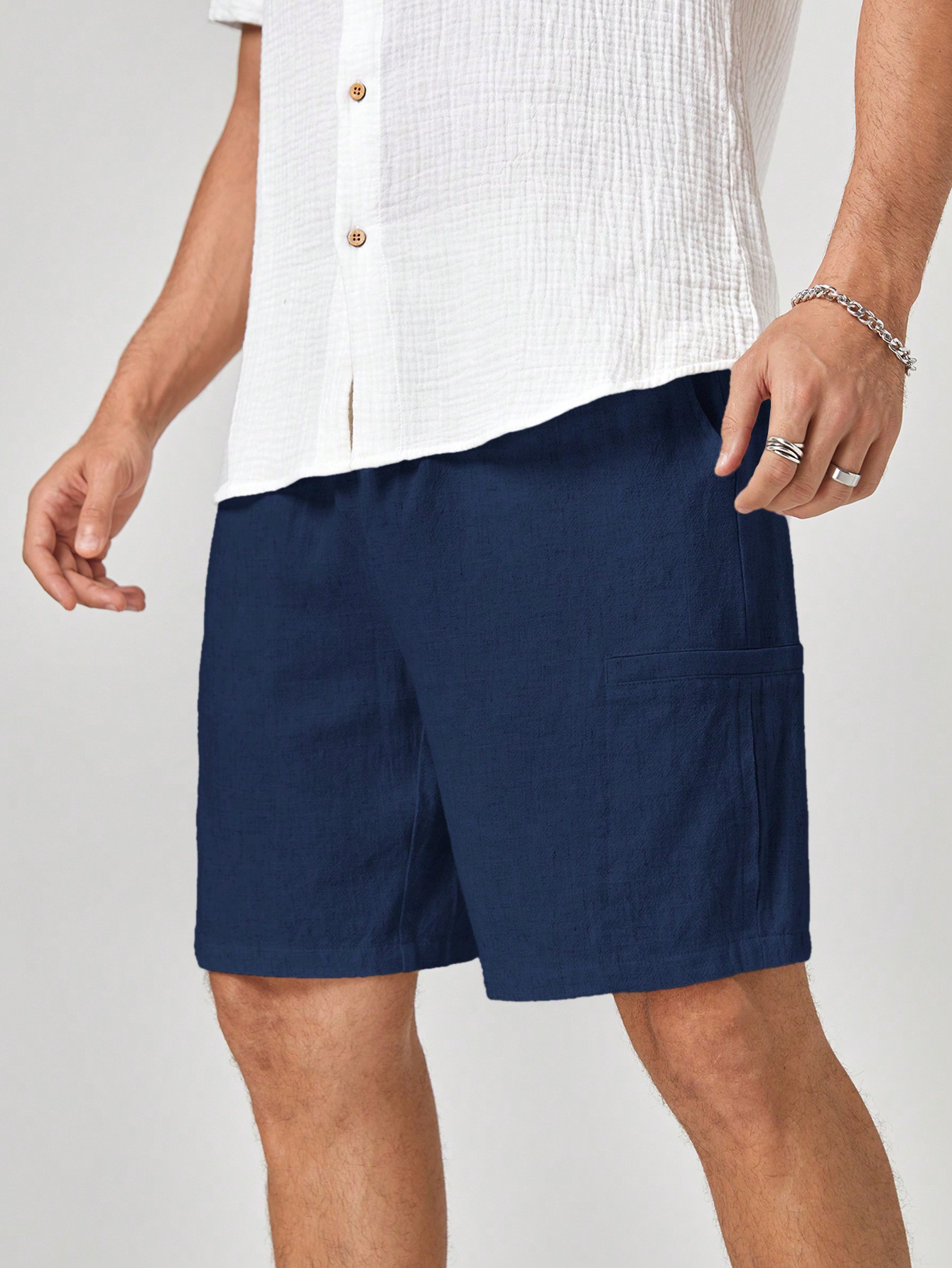 Men Linen Shorts