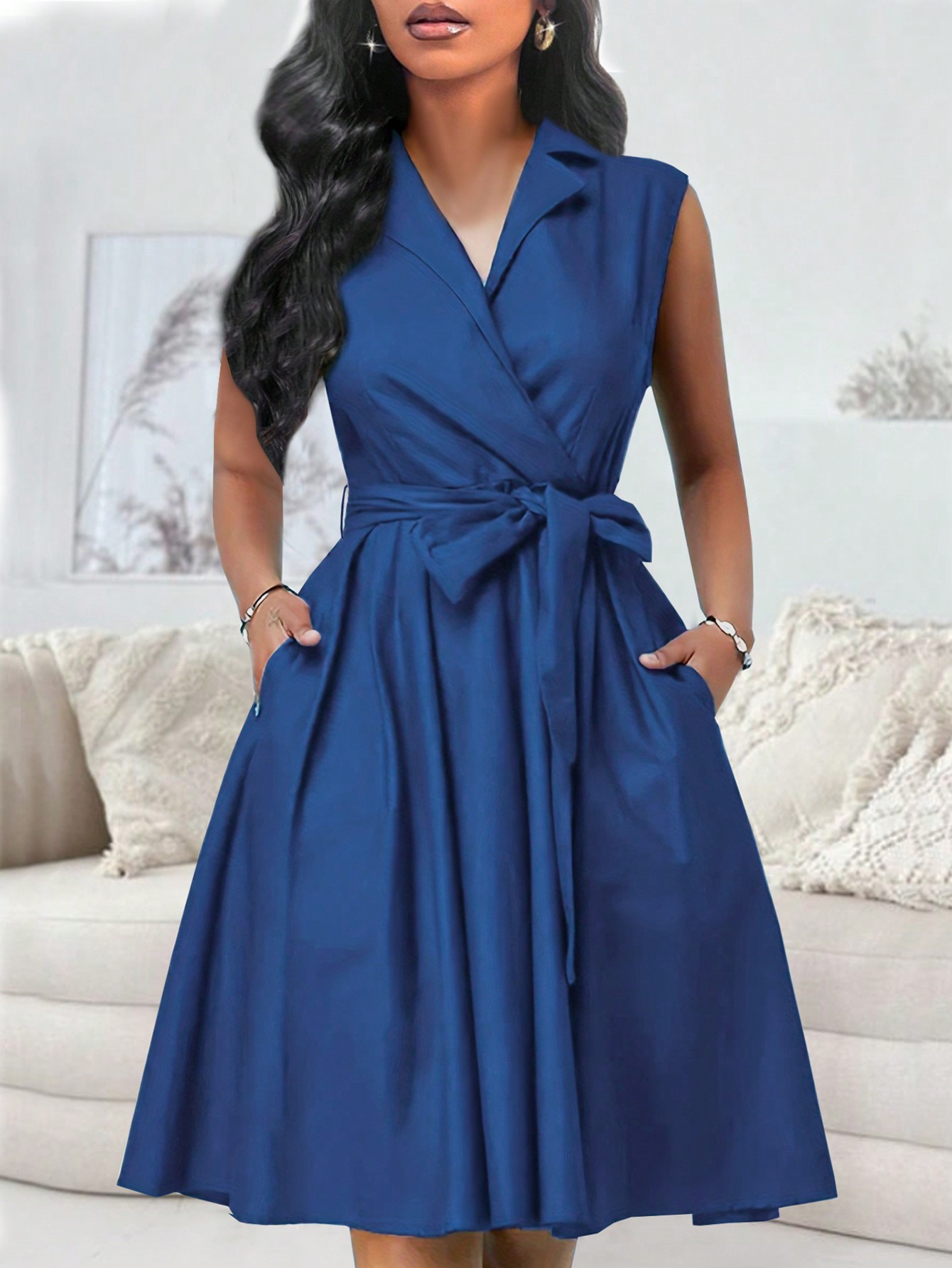 In Blue Women Dresses