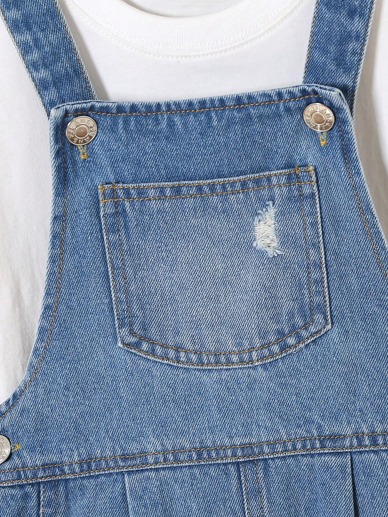 Young Girls Denim Overalls & Jumpsuits