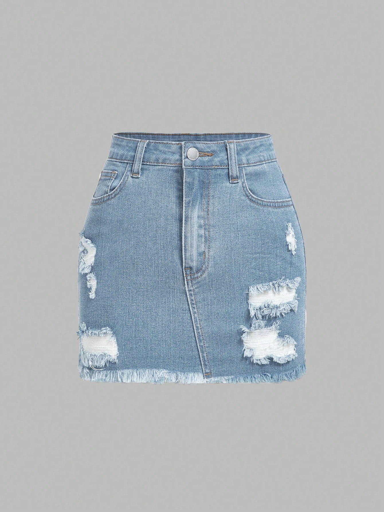 Plus Size Denim Skirts