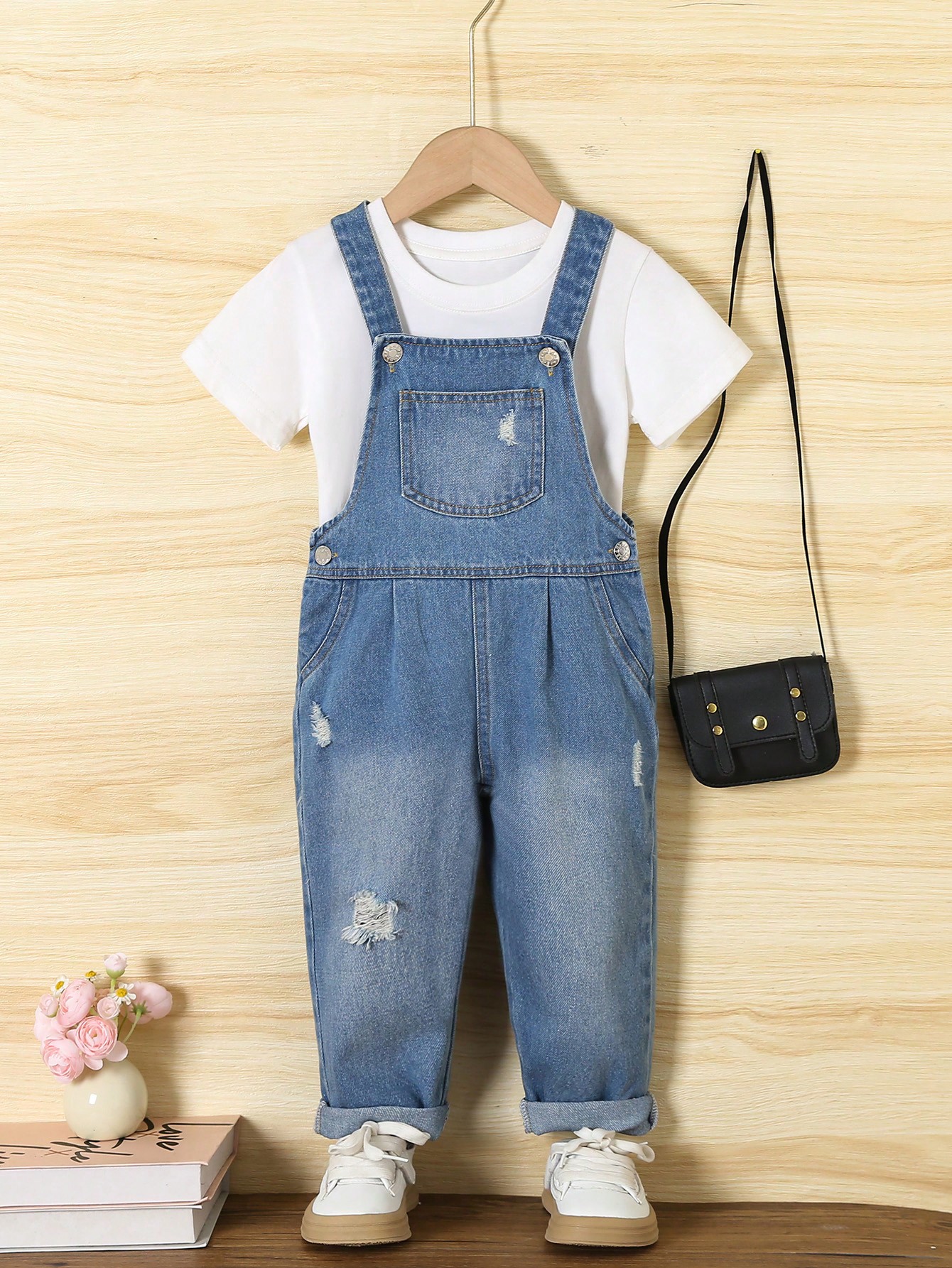 Young Girls Denim Overalls & Jumpsuits