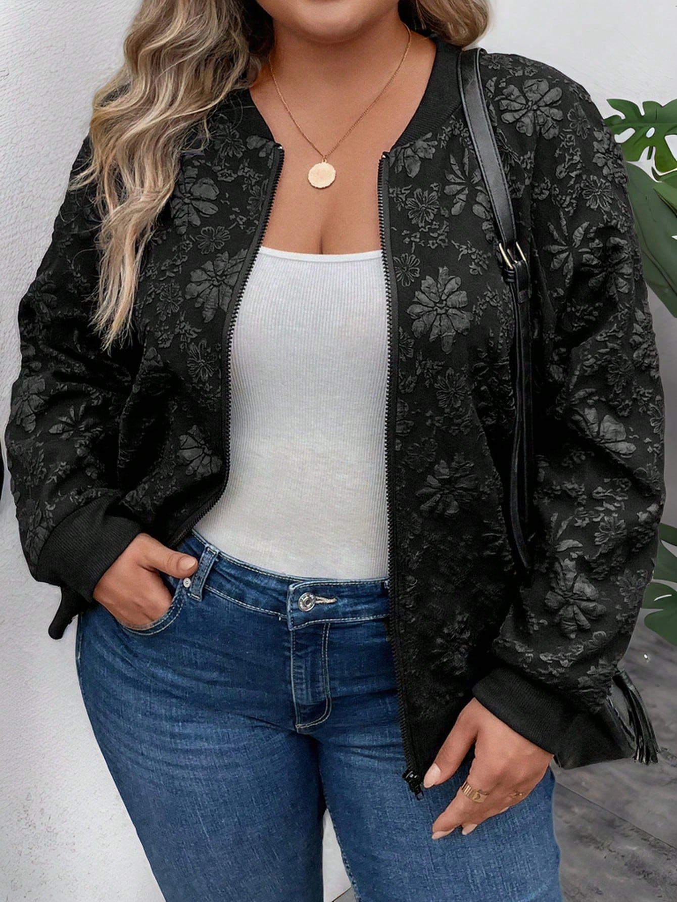 In Black Plus Size Jackets