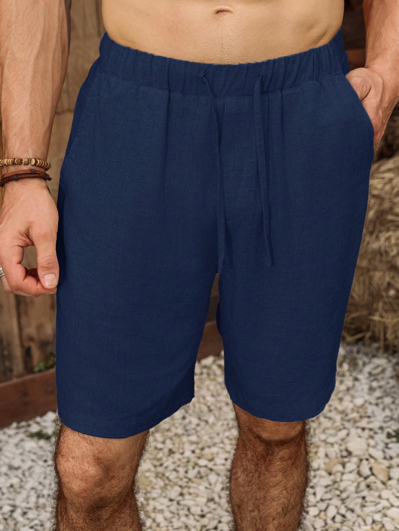 Men Linen Shorts