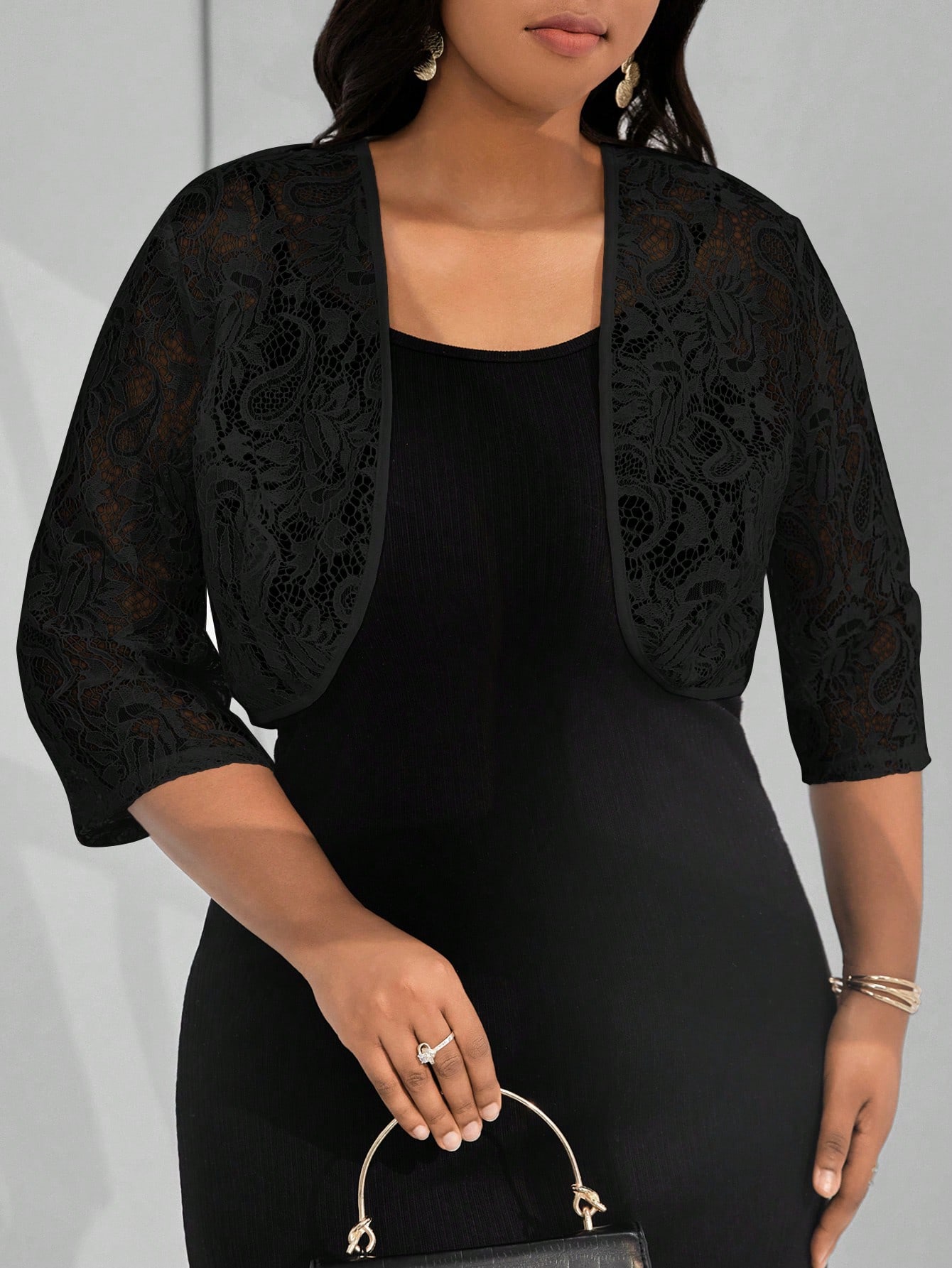 In Black Plus Size Jackets