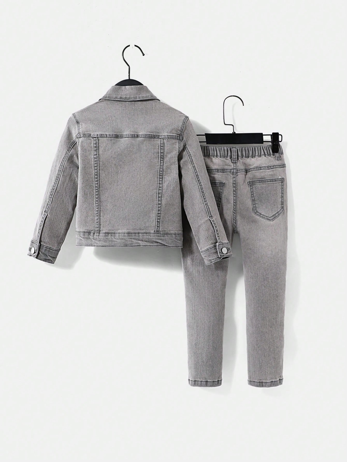 Young Boys Denim Two-piece Outfits