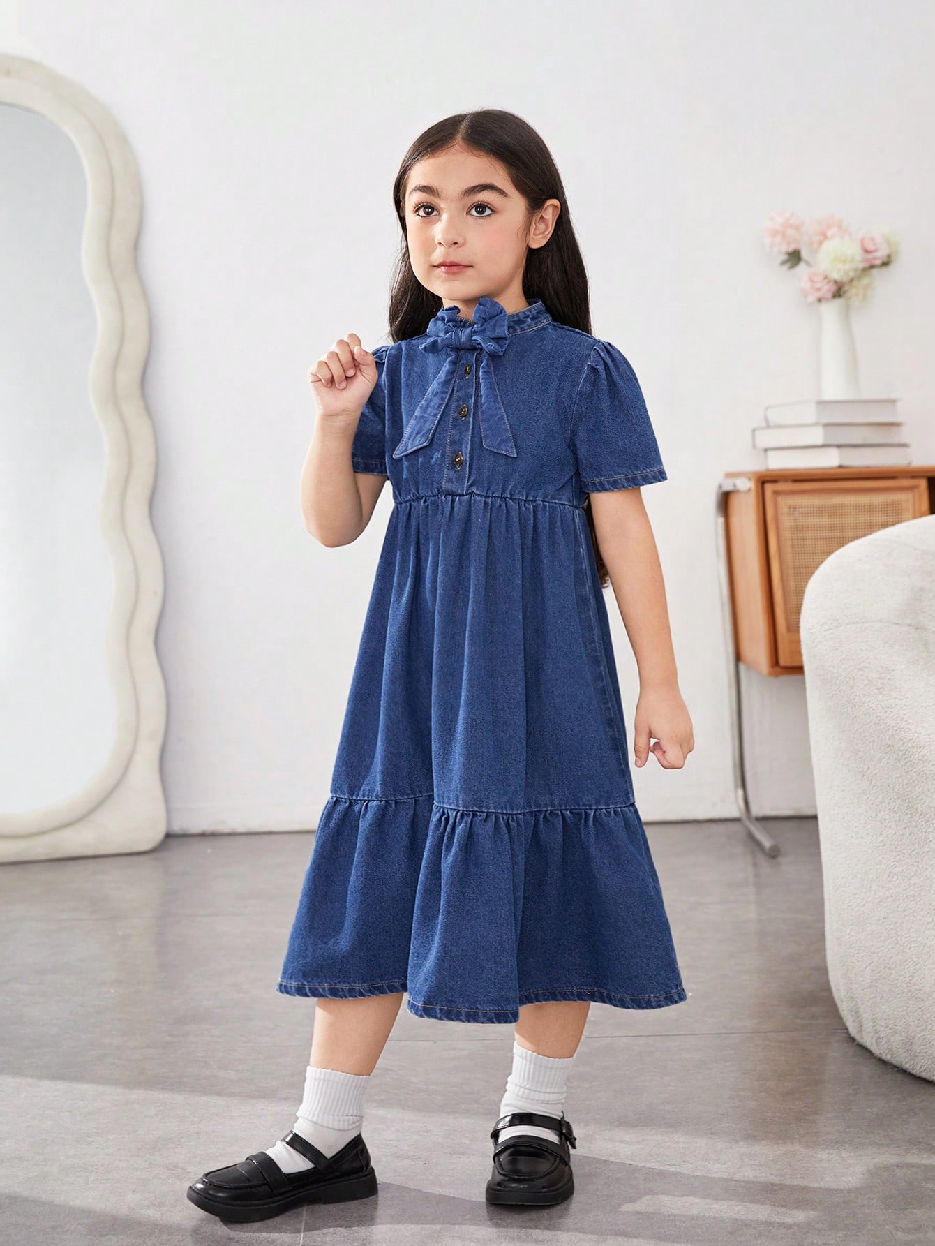 Young Girls Denim Dresses