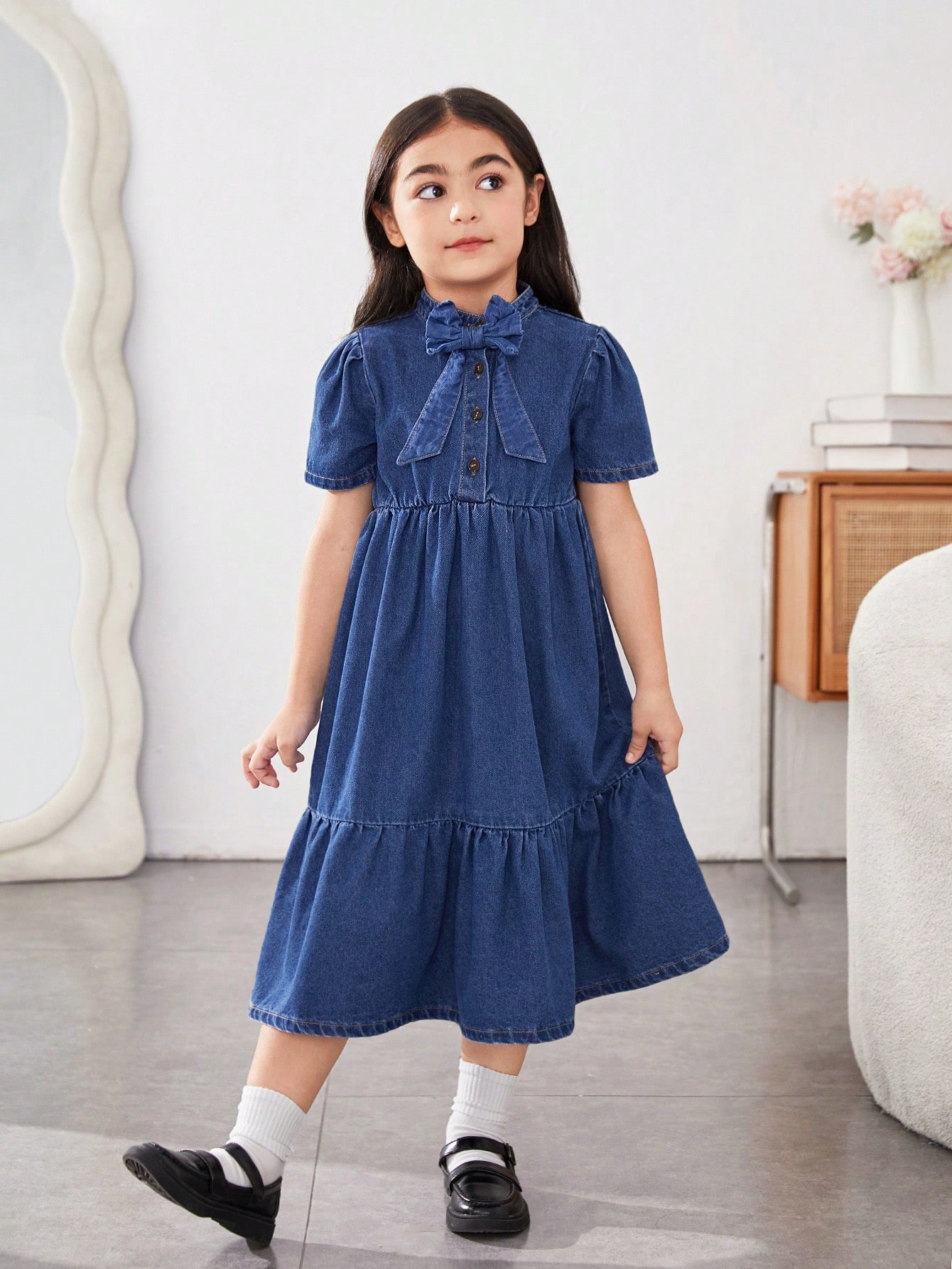 Young Girls Denim Dresses