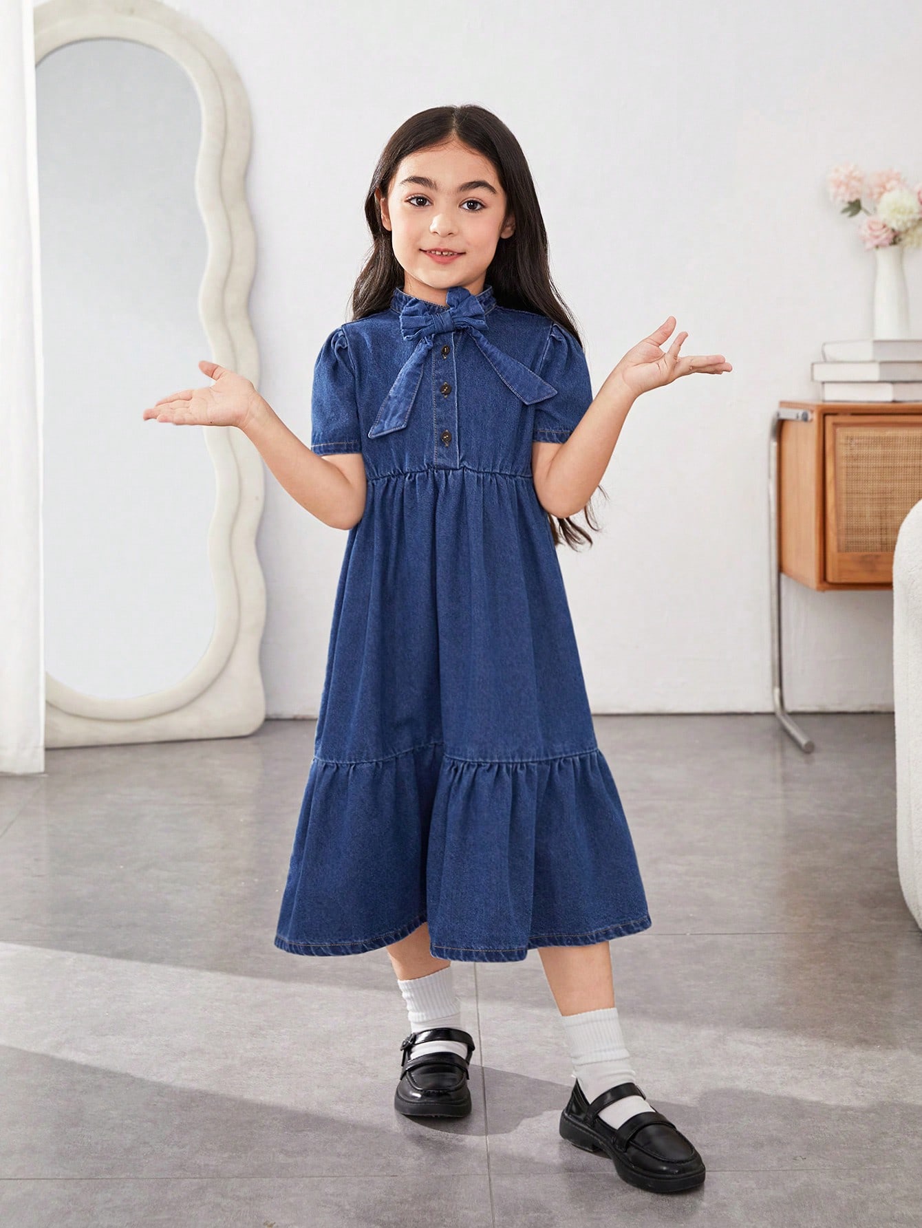 Young Girls Denim Dresses