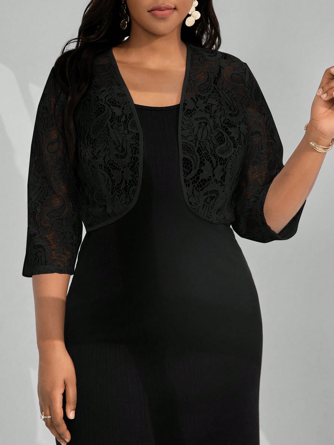 In Black Plus Size Jackets