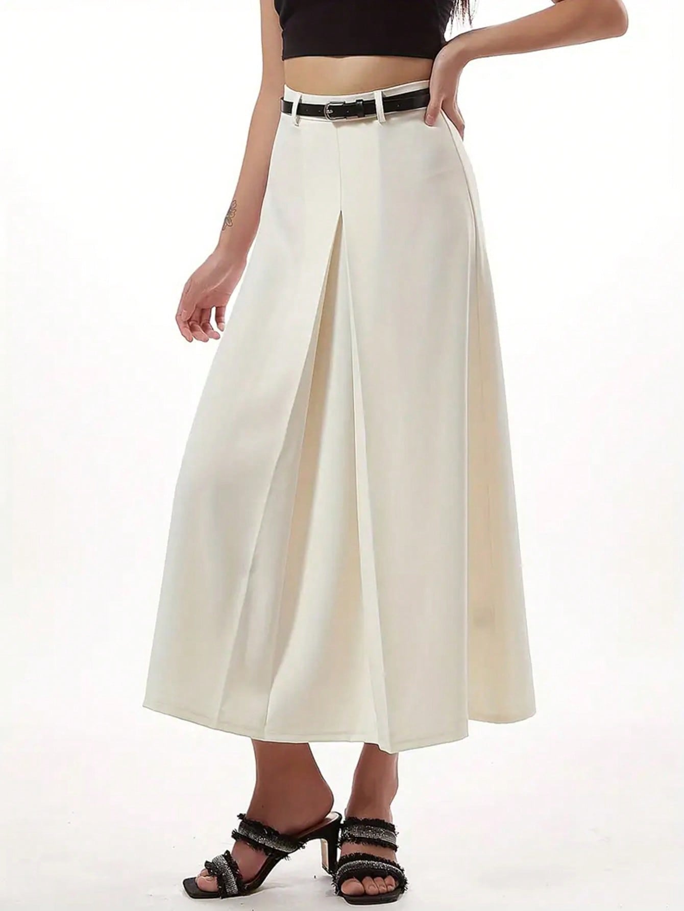 In Beige Women Skirts