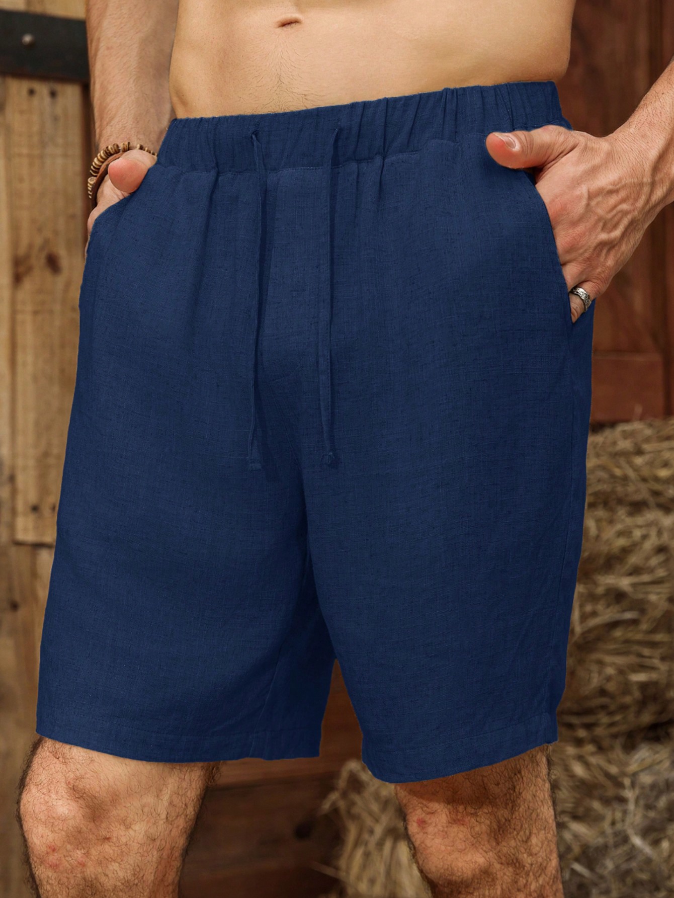 Men Linen Shorts