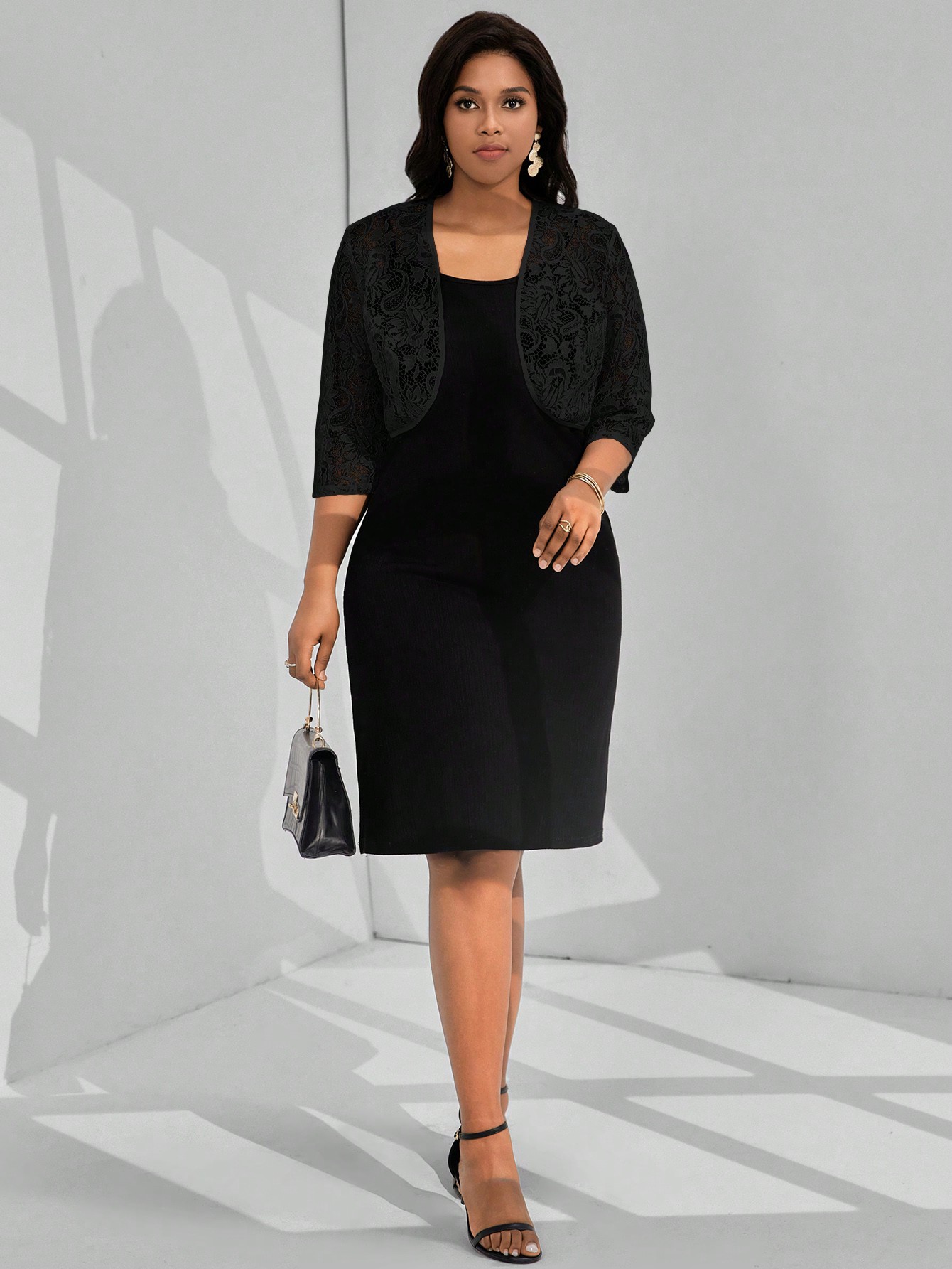 In Black Plus Size Jackets