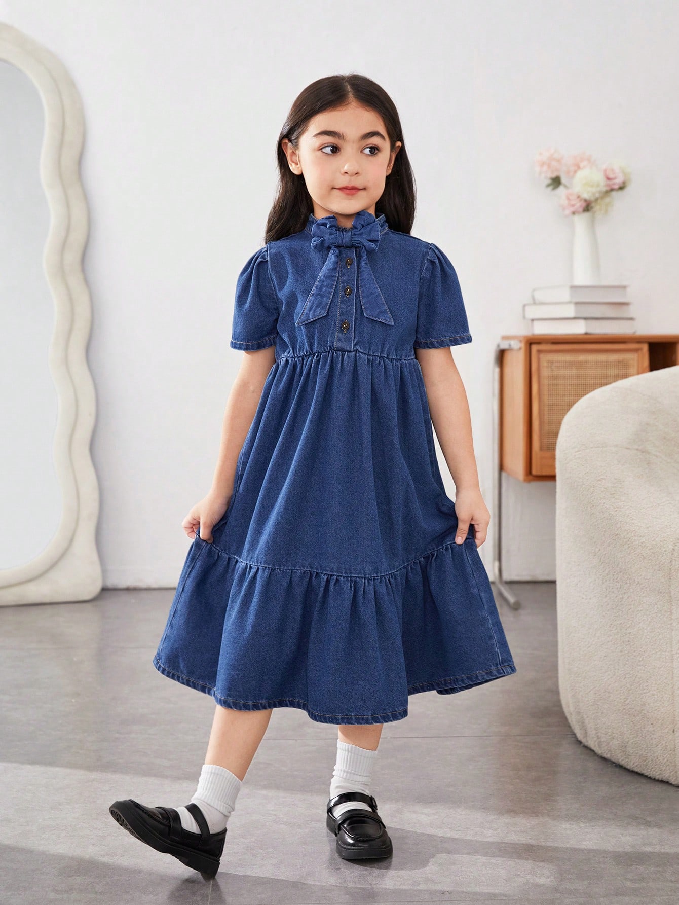 Young Girls Denim Dresses