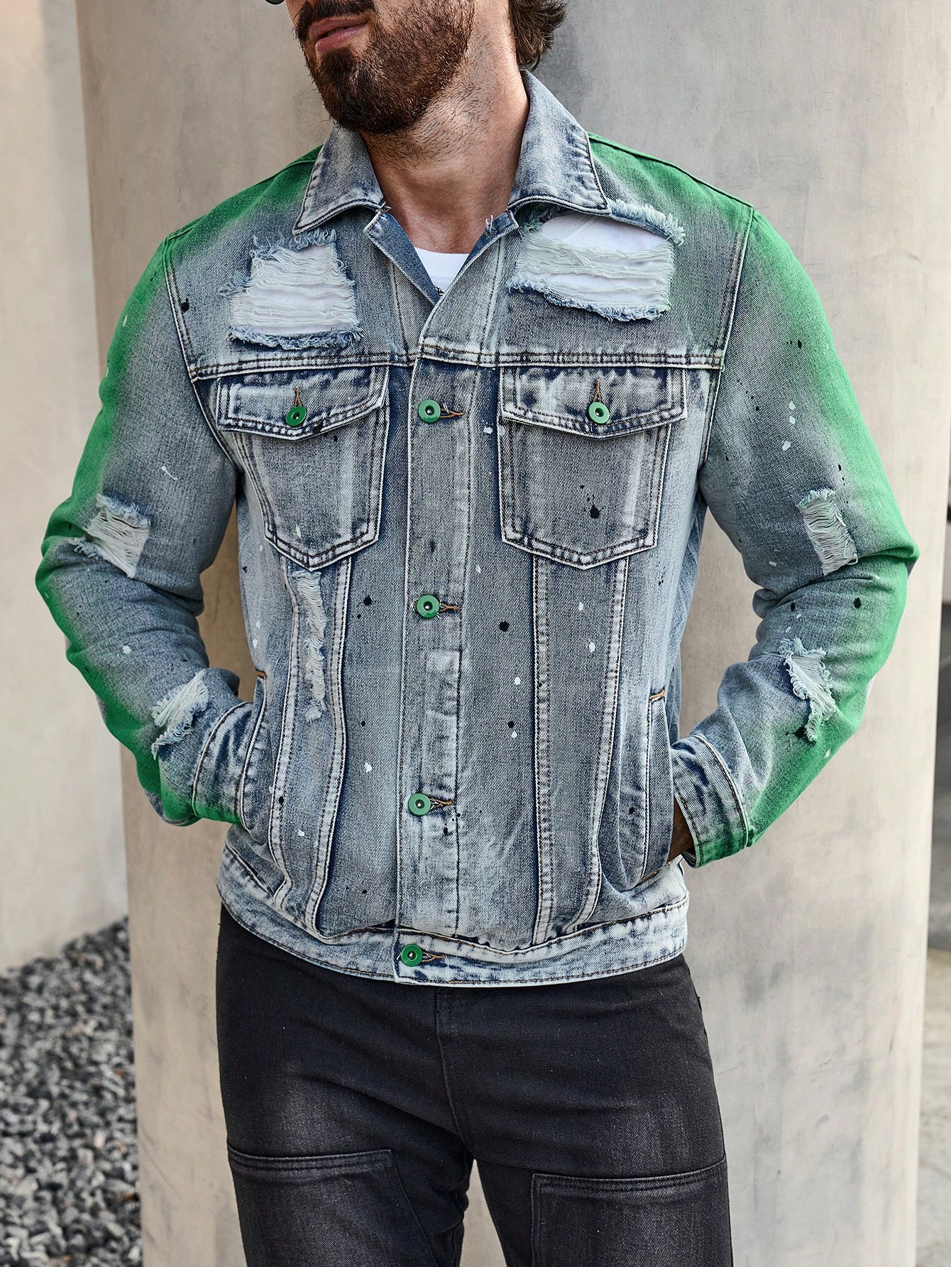 Men Plus Size Denim Jackets