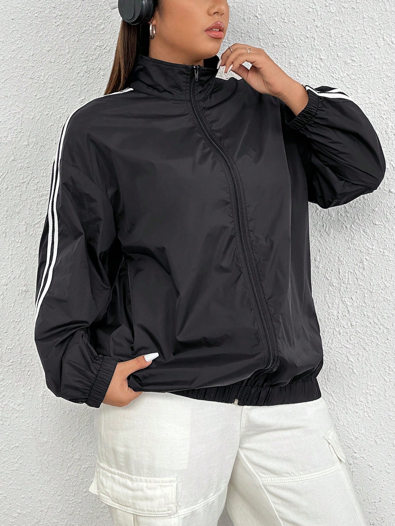 In Black Plus Size Jackets