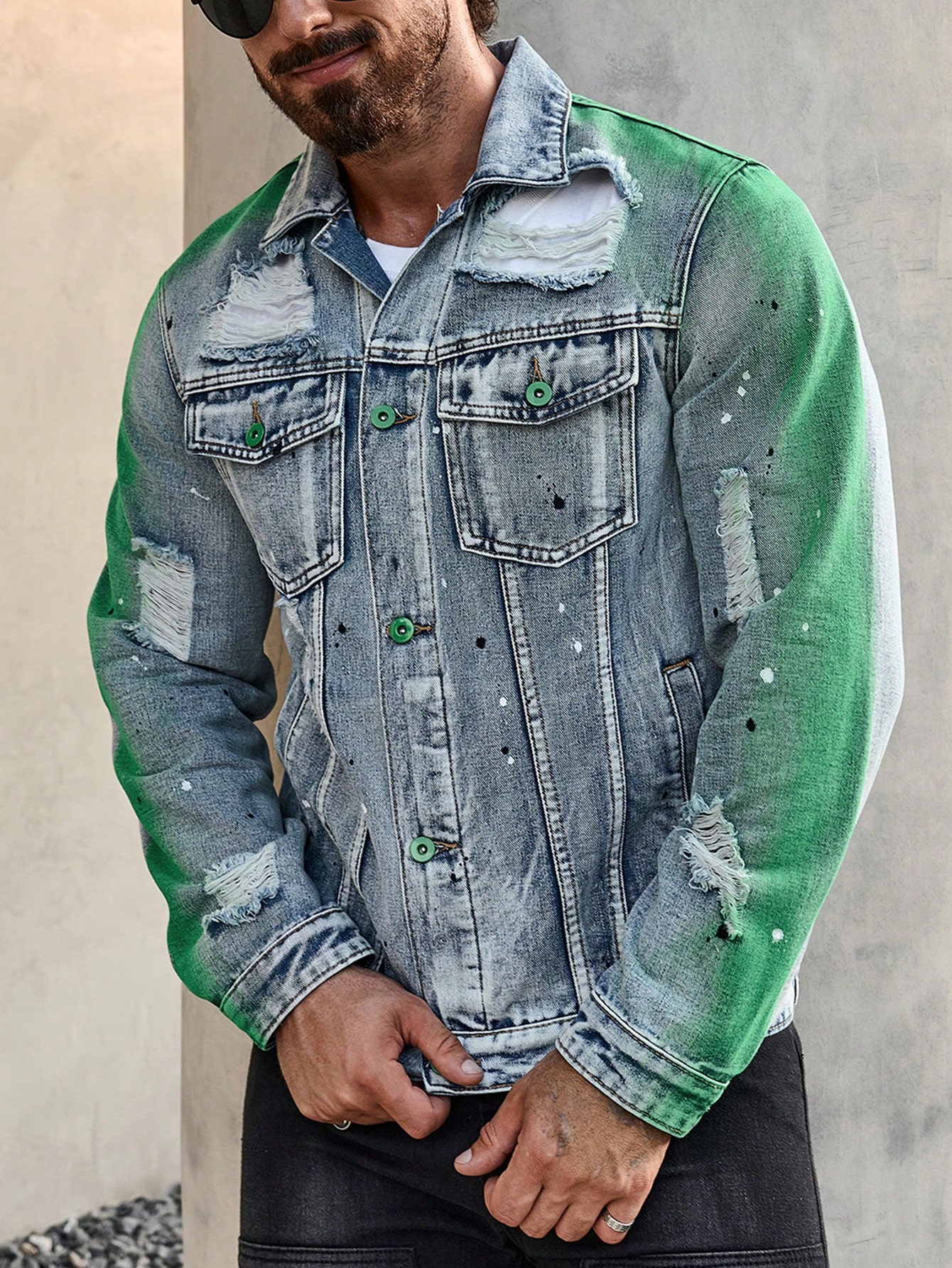 Men Plus Size Denim Jackets