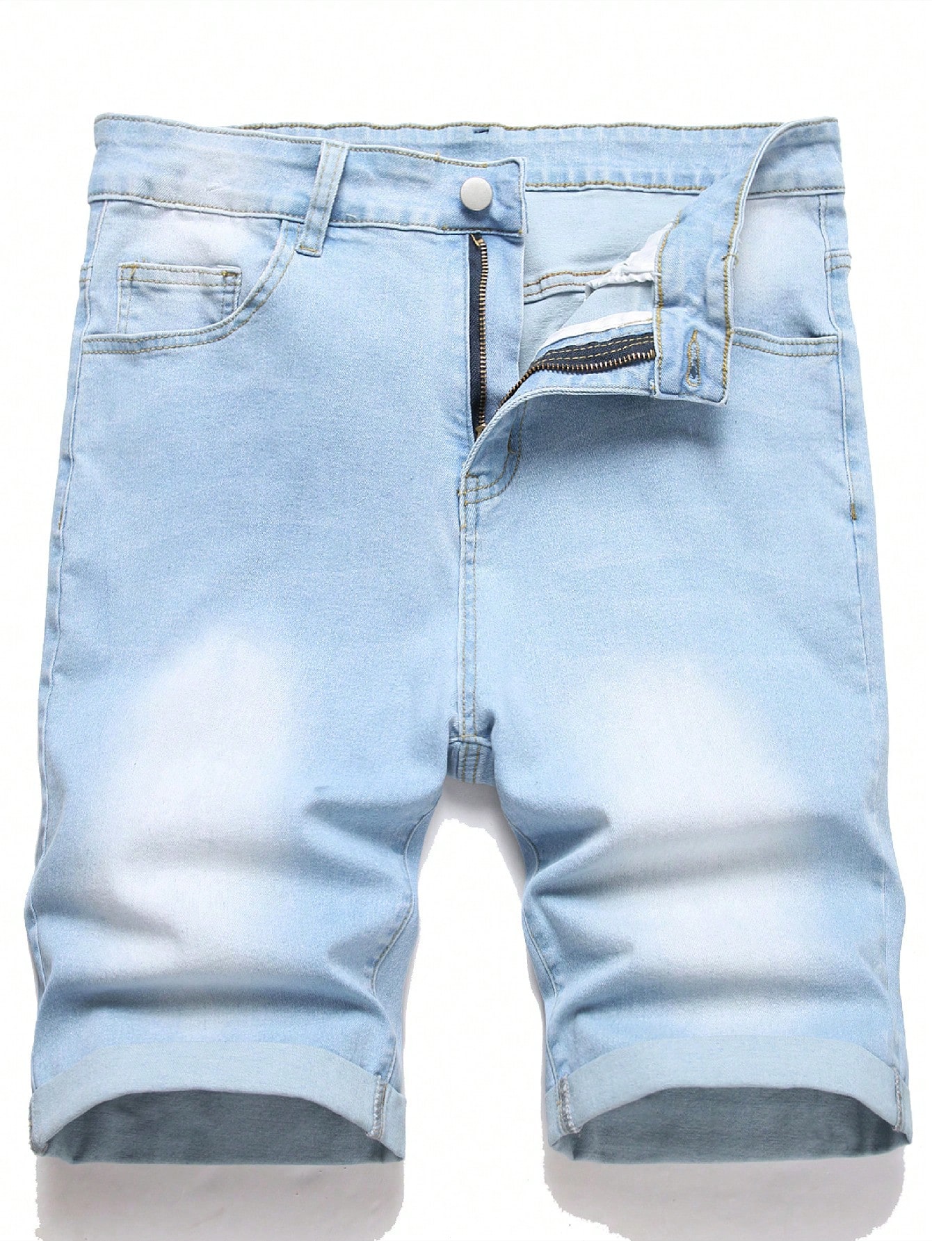 Men Plus Size Denim Shorts