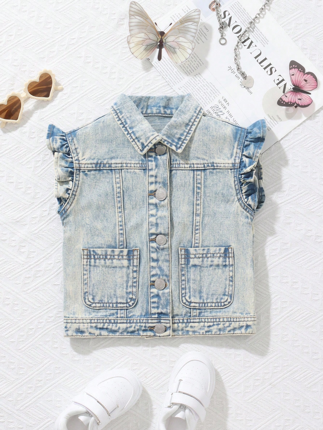 Young Girls Denim Jackets & Coats