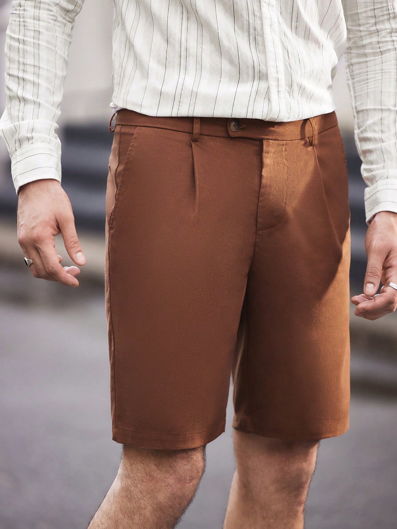 Men Linen Shorts