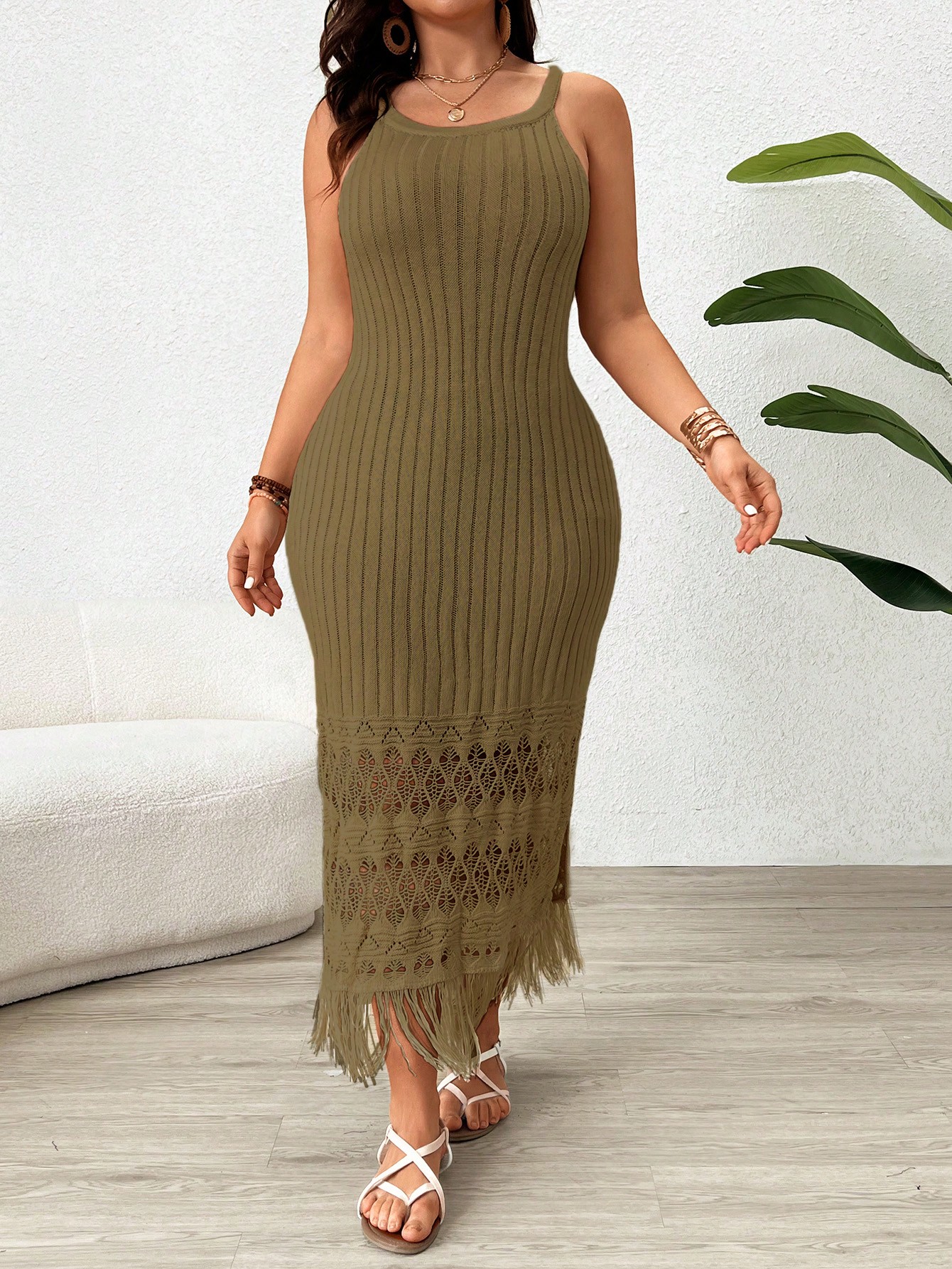 In Casual Plus Size Sweater Dresses