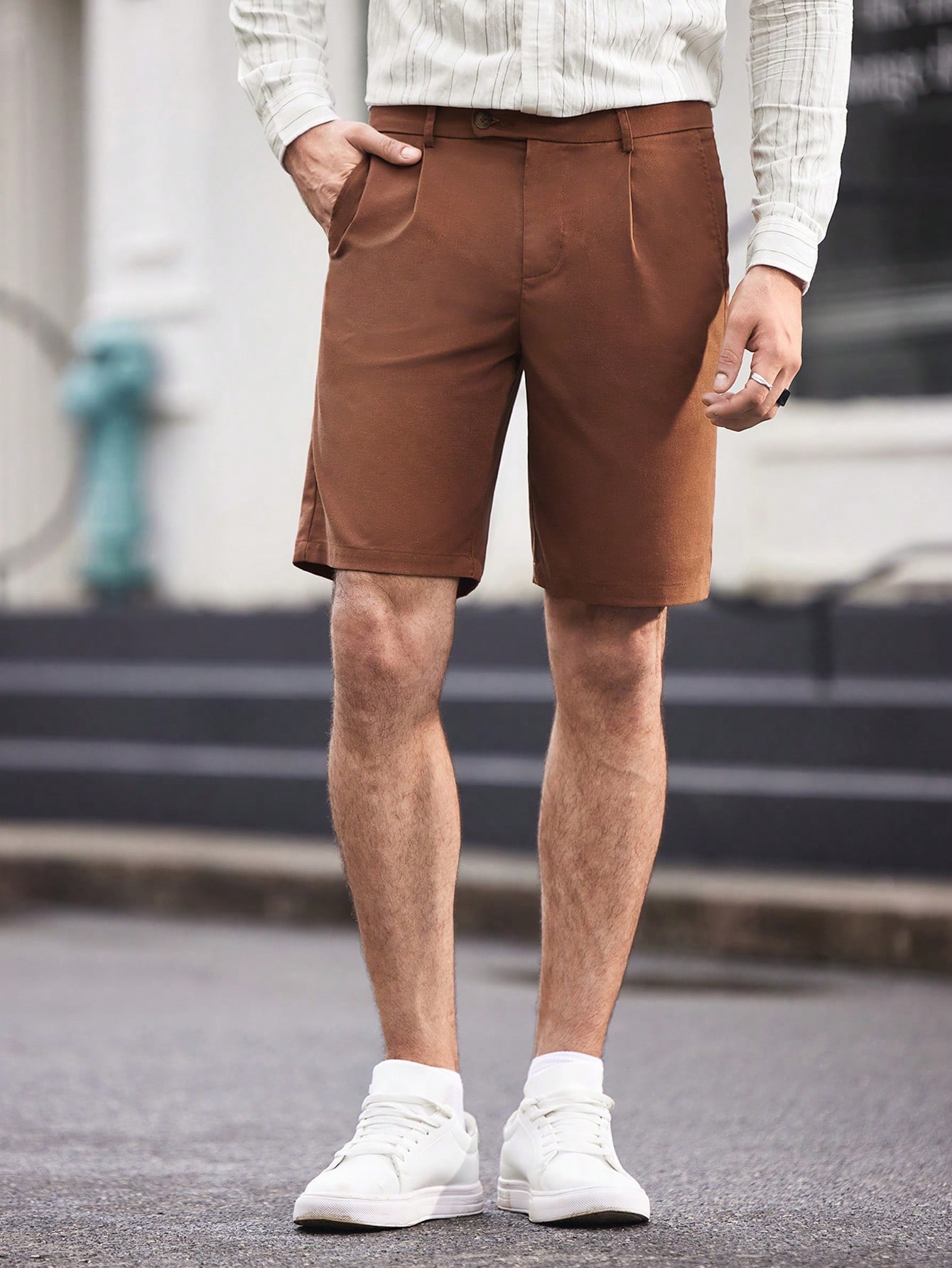 Men Linen Shorts