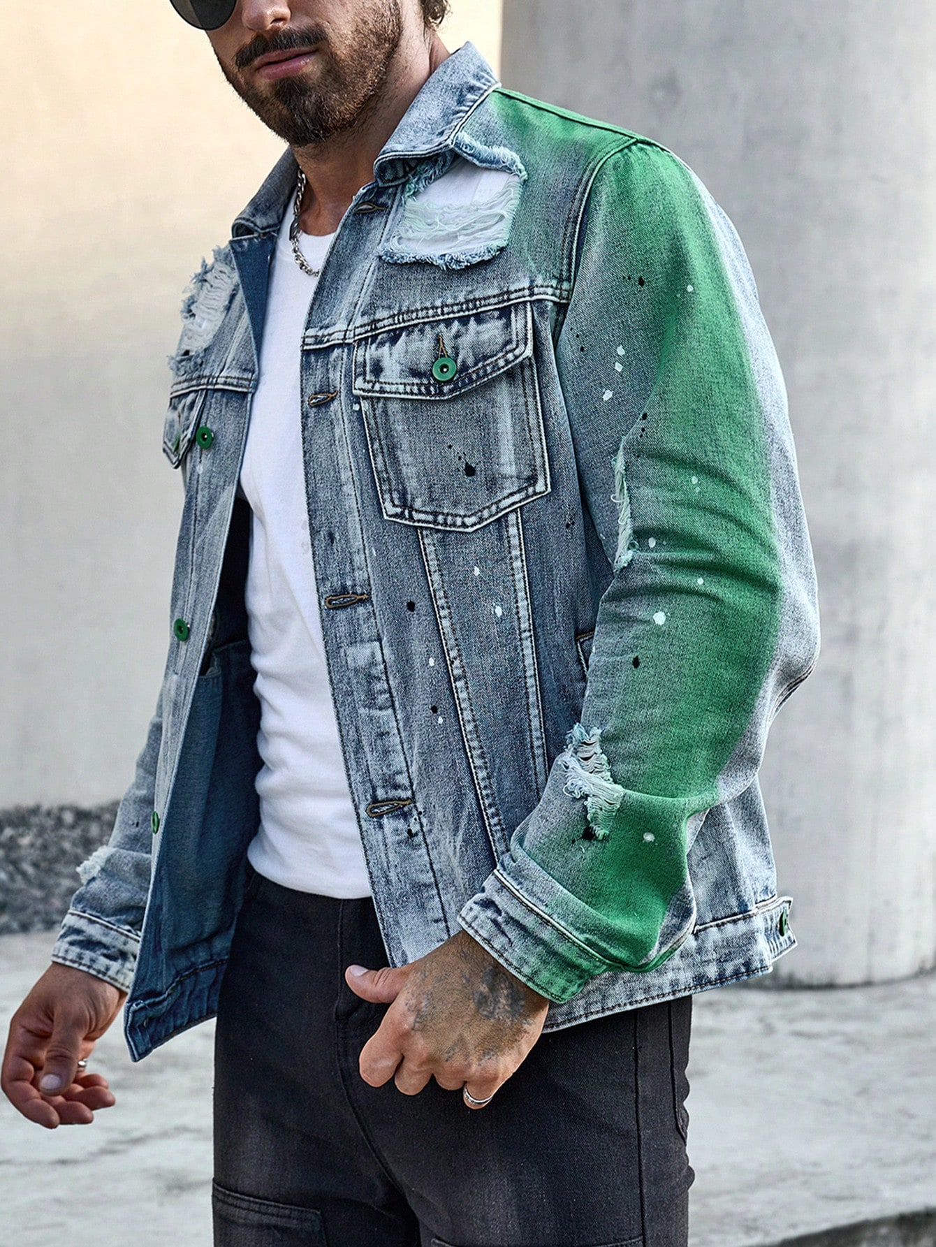 Men Plus Size Denim Jackets