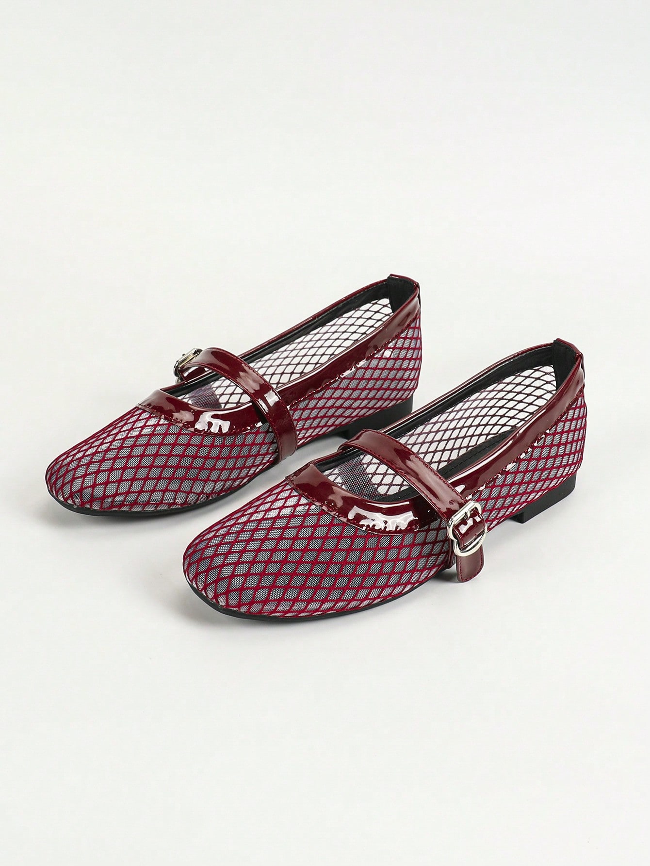 In Burgundy Women Flats