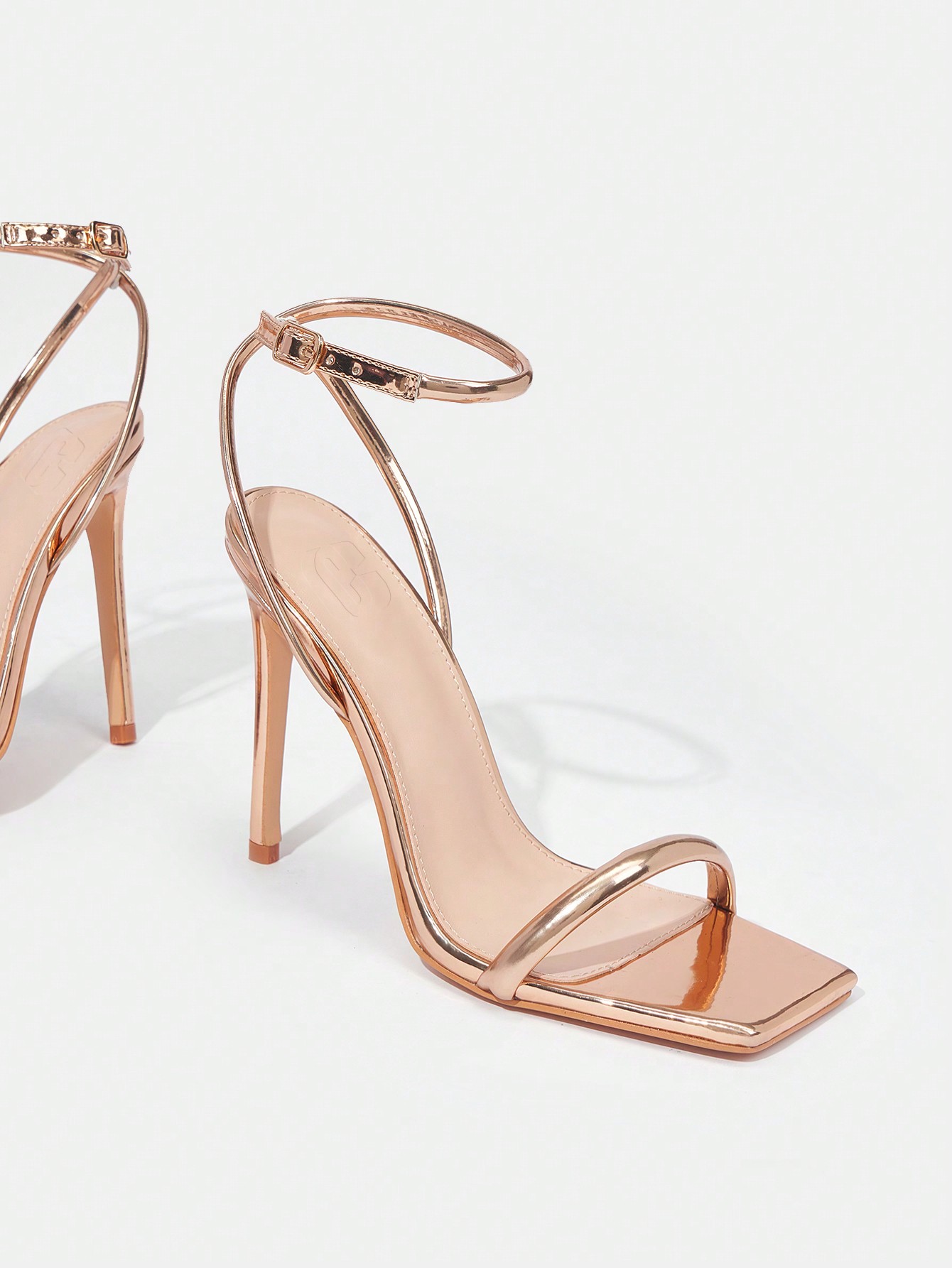 In Gold Women Heeled Sandals