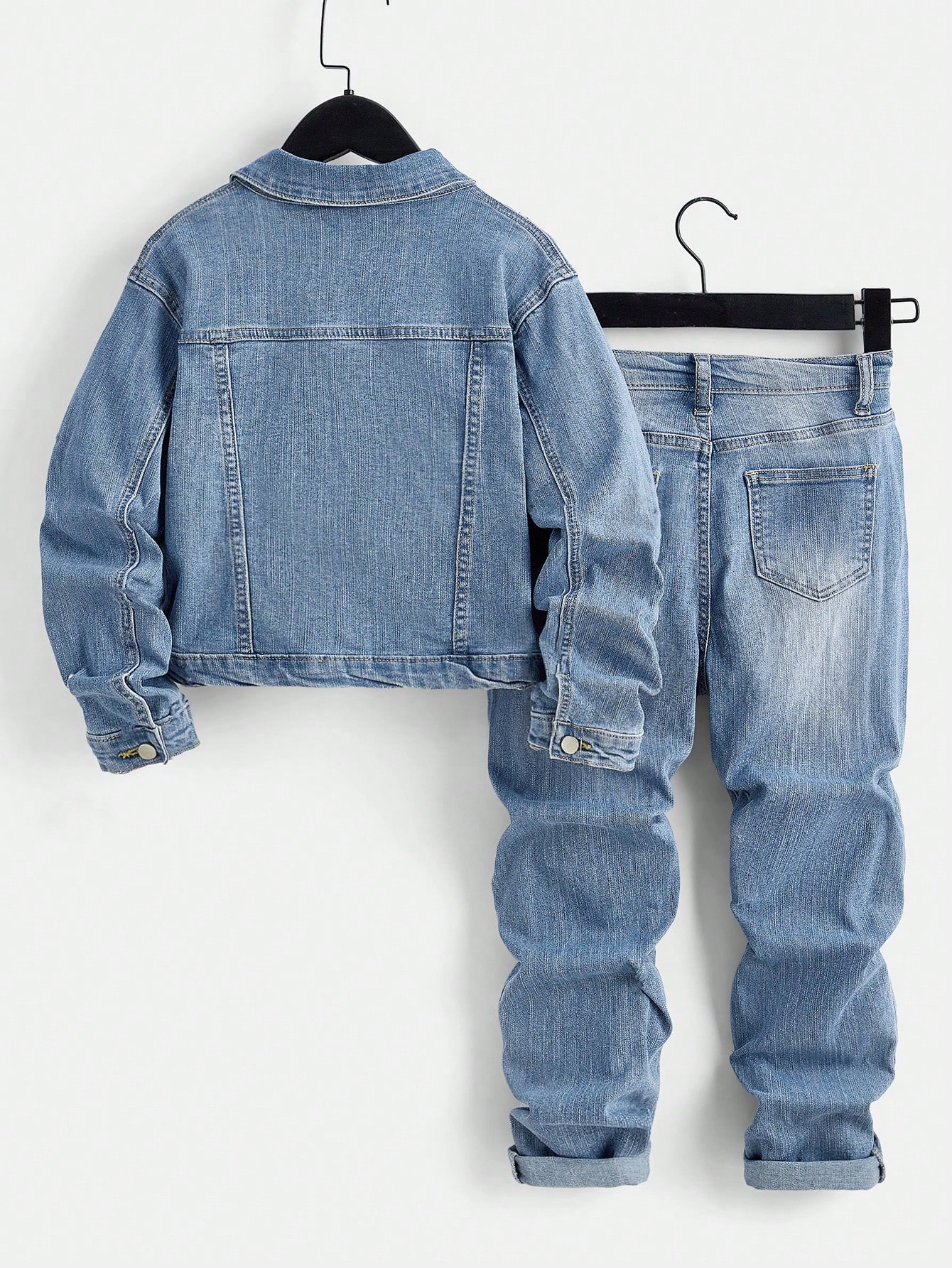 Tween Boys Denim Two-piece Outfits