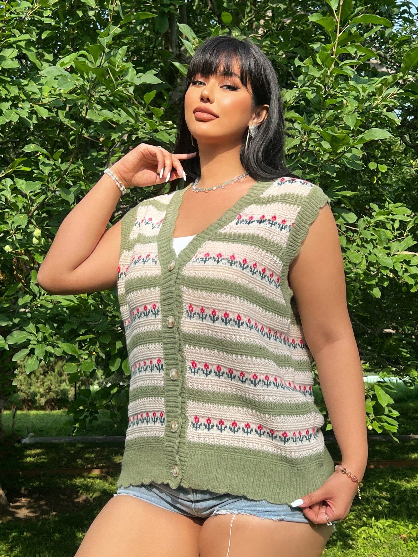 In Casual Plus Size Sweater Vests