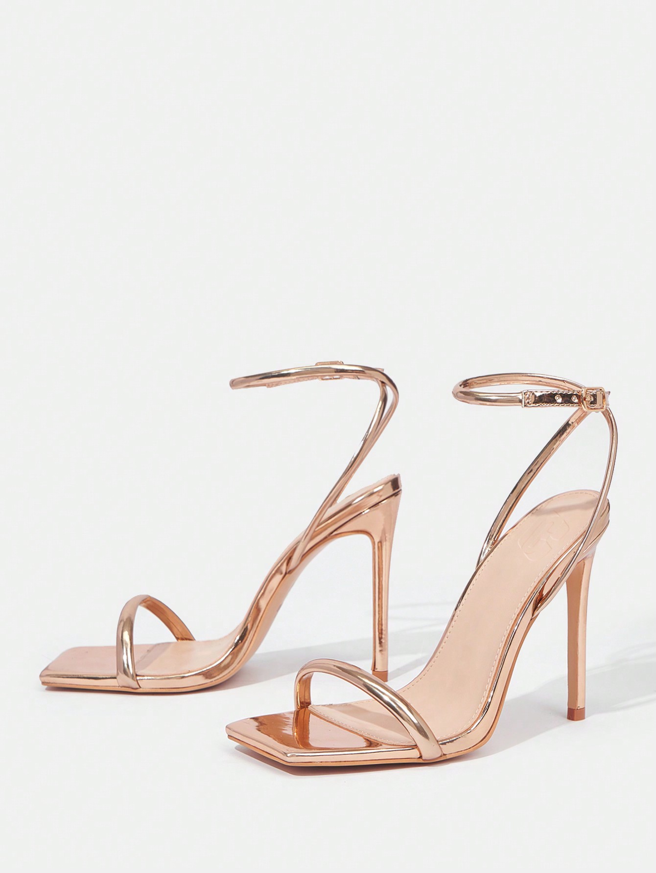 In Gold Women Heeled Sandals