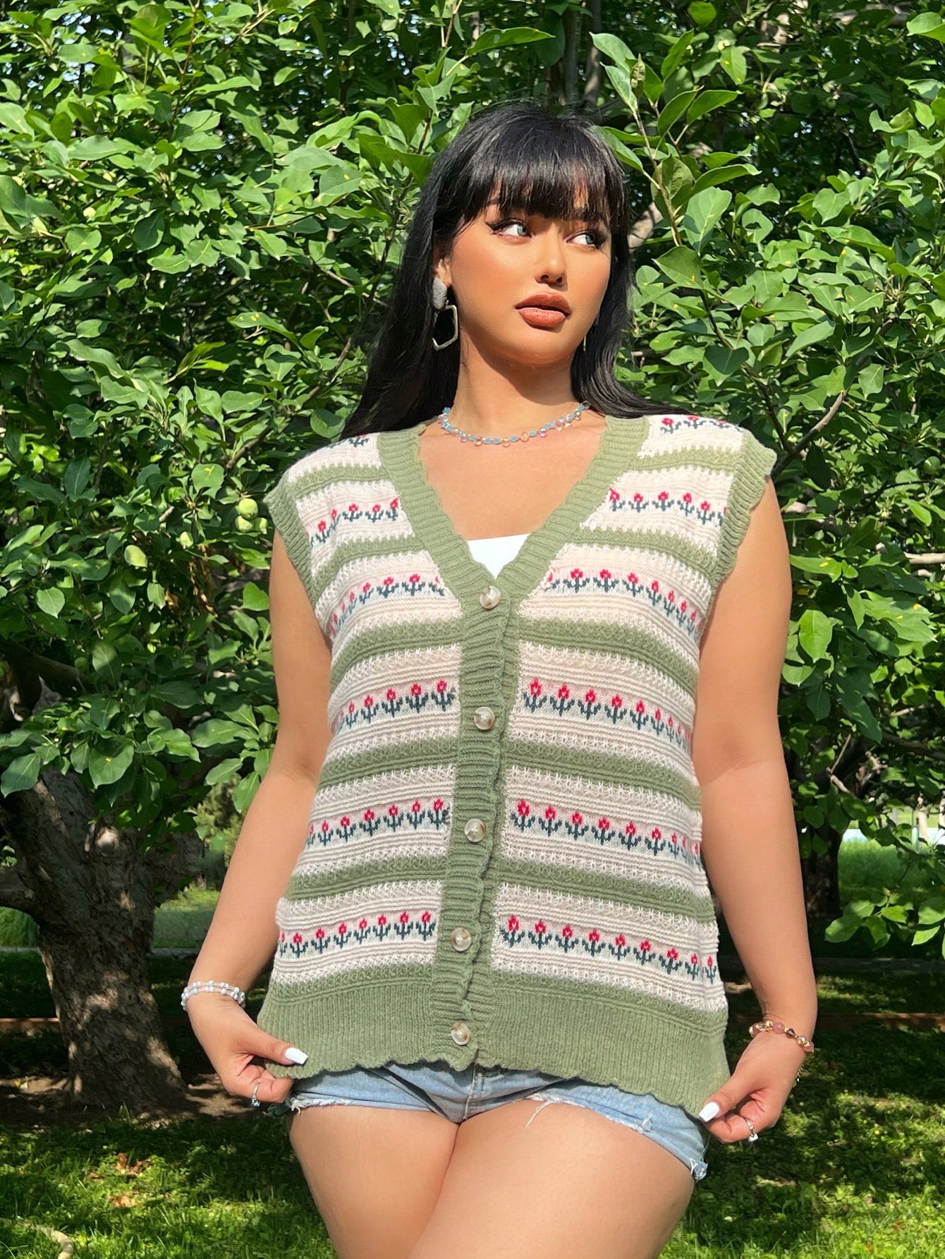 In Casual Plus Size Sweater Vests