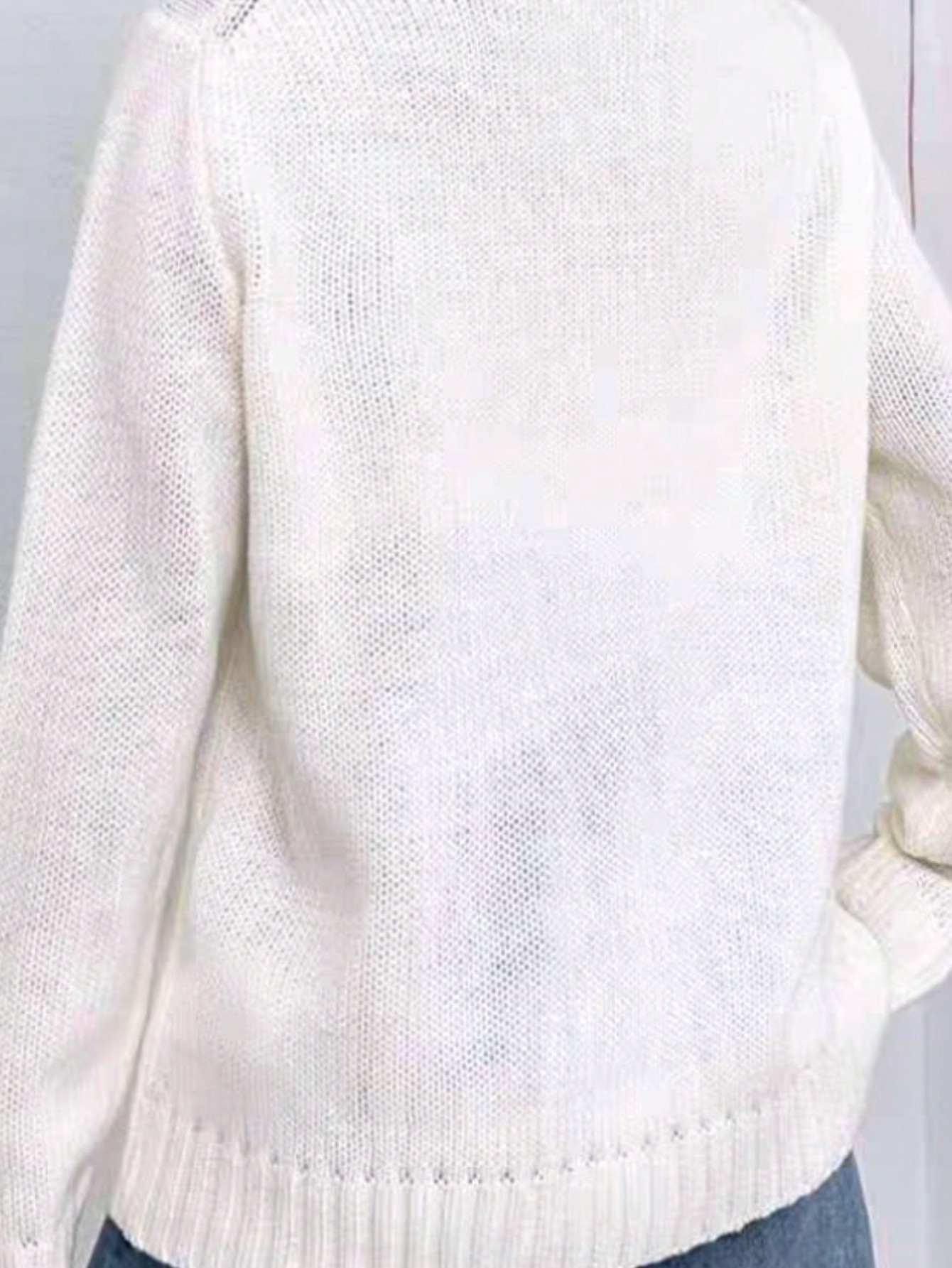 In White Plus Size Sweaters