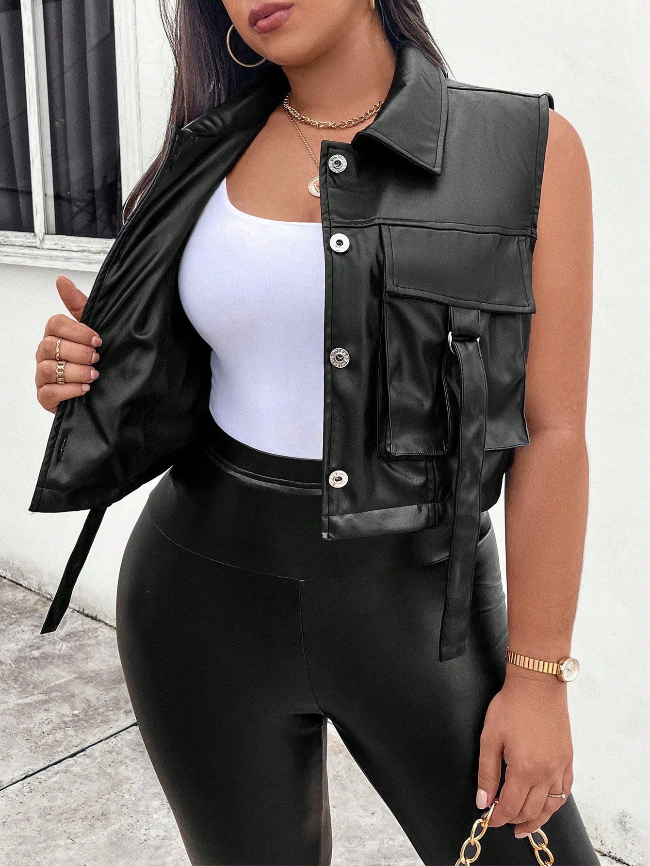 In Black Plus Size Jackets