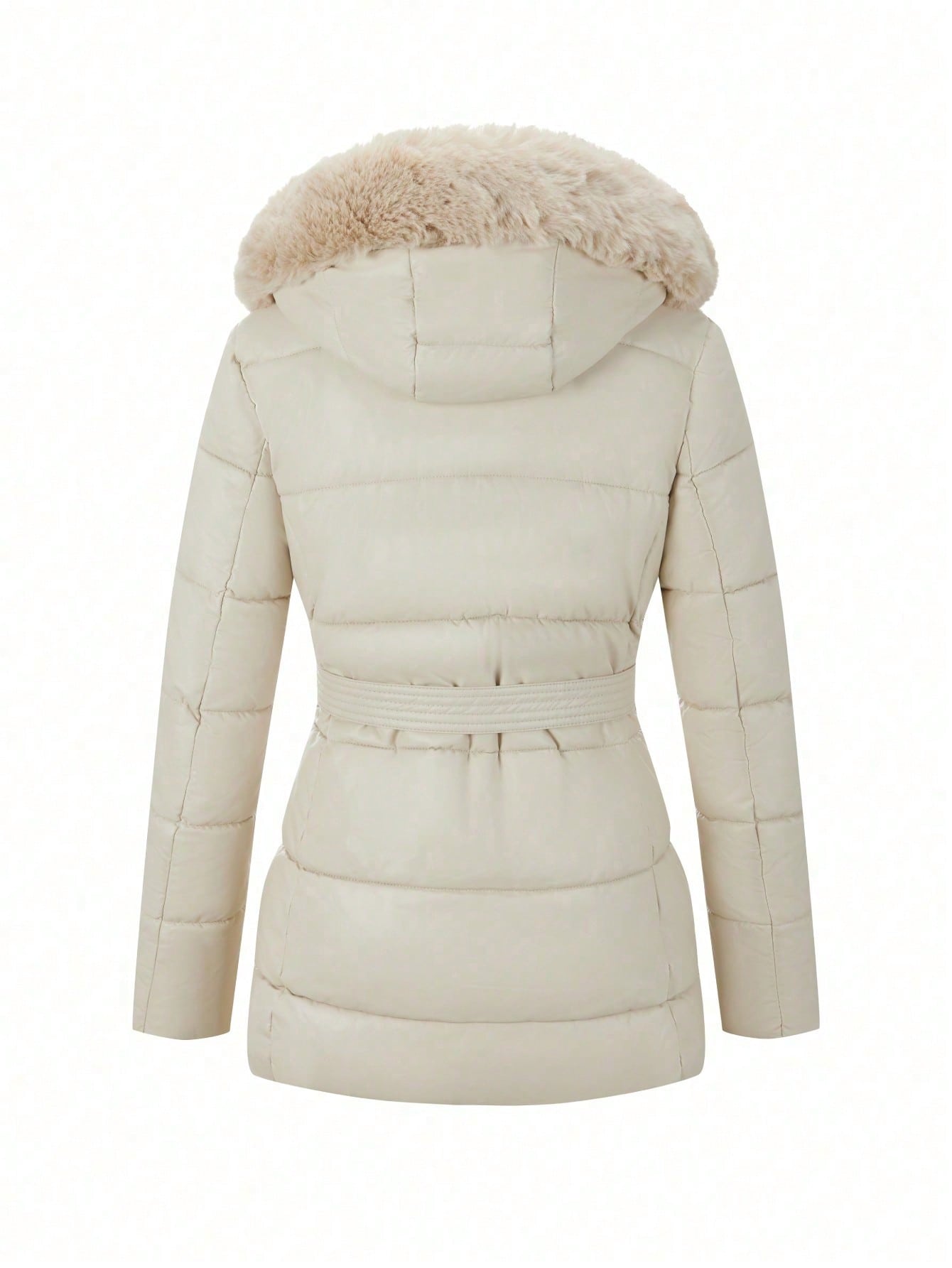 In Beige Women Outerwear