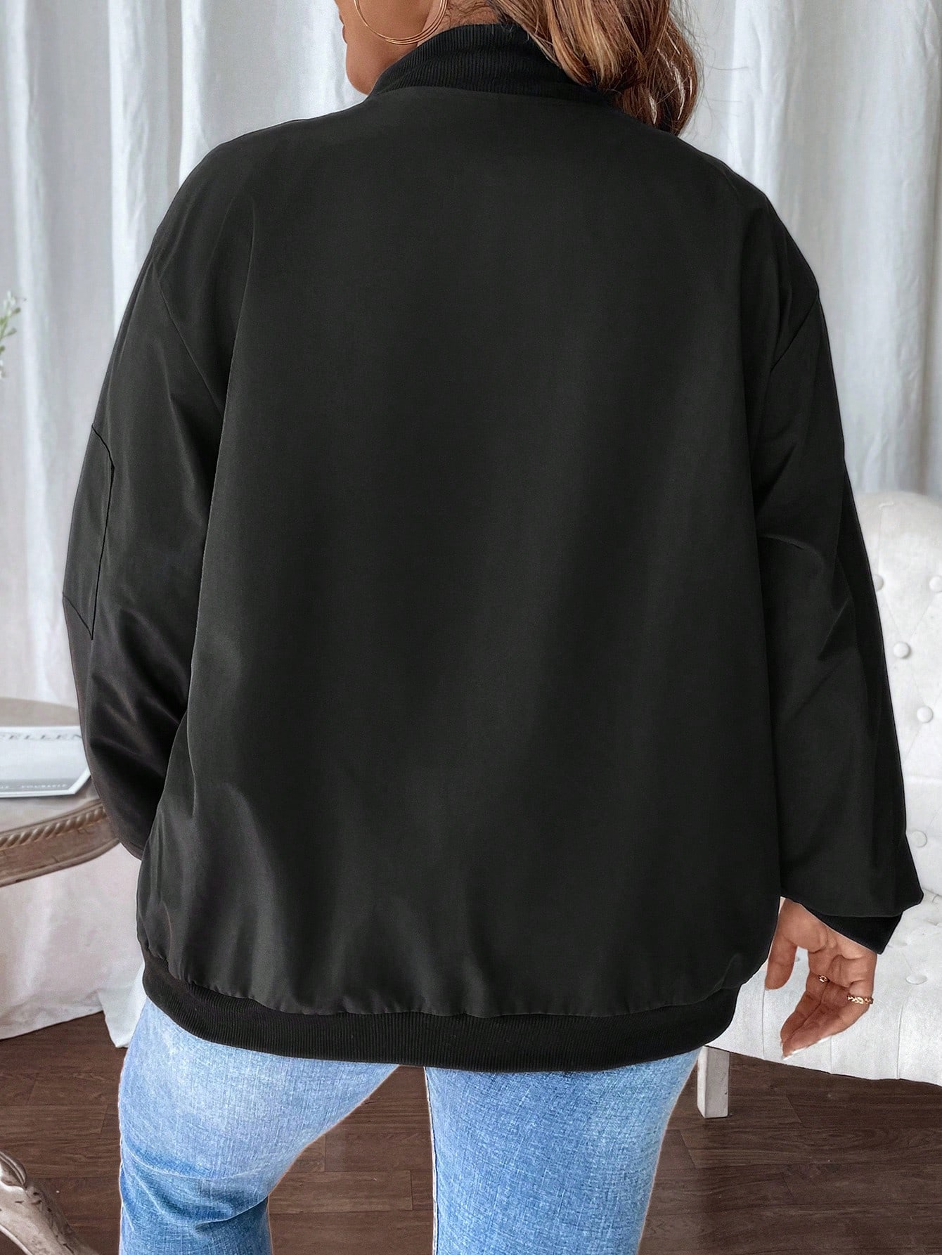 In Black Plus Size Jackets