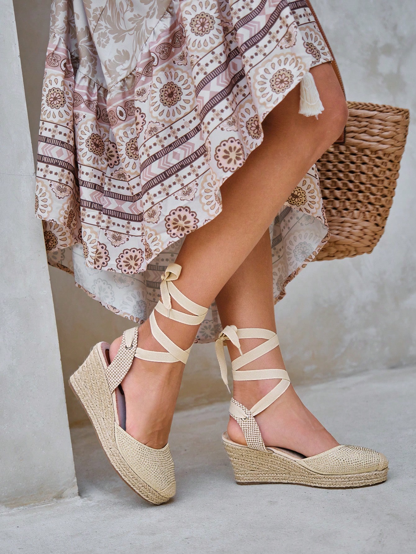 In Beige Women Wedges & Flatform