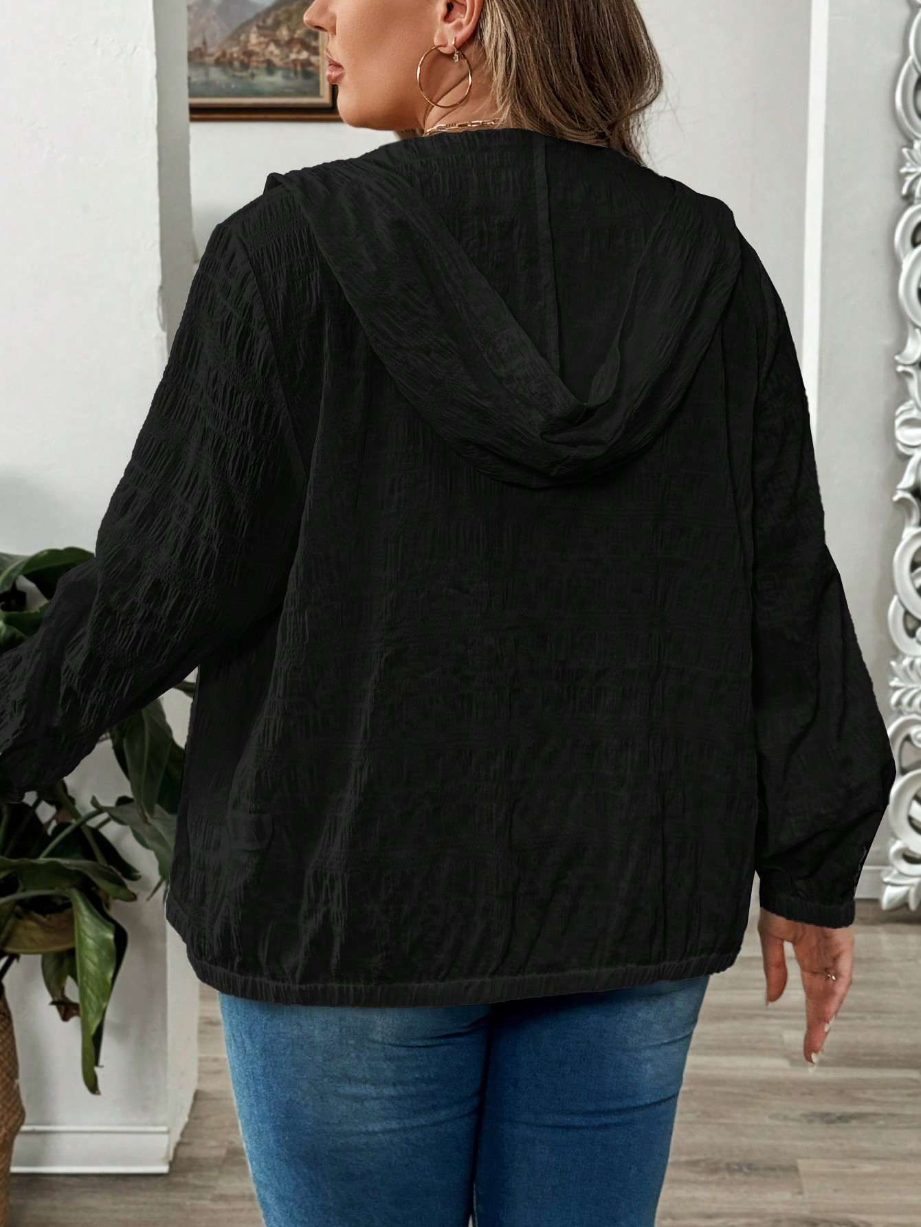 In Black Plus Size Jackets