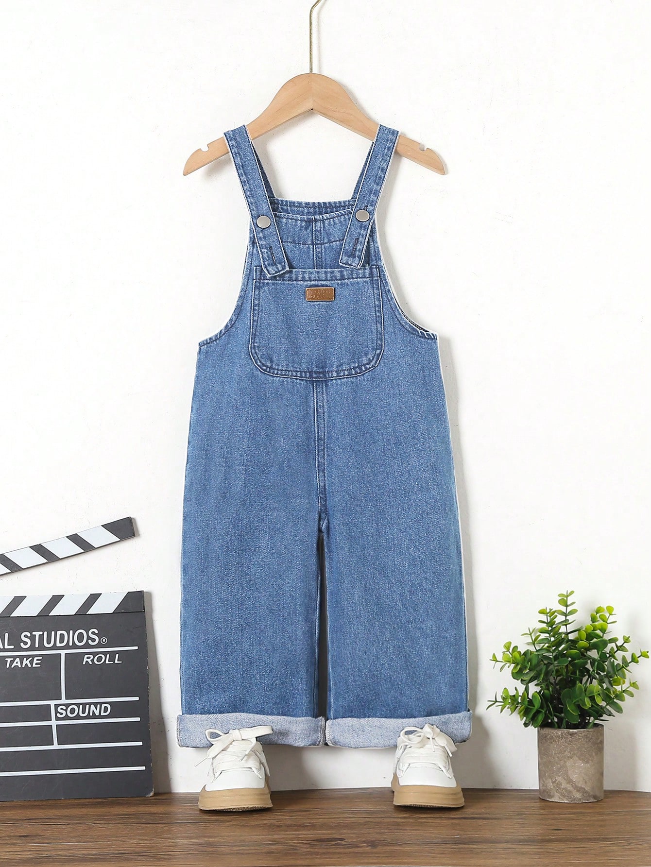 Young Girls Denim Overalls & Jumpsuits