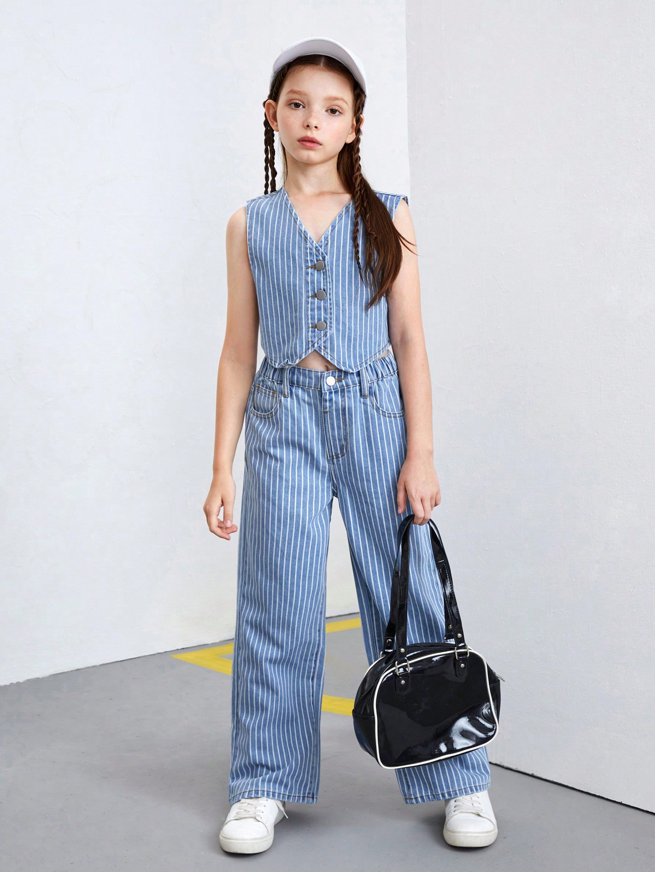 Tween Girls Denim Two-piece Outfits