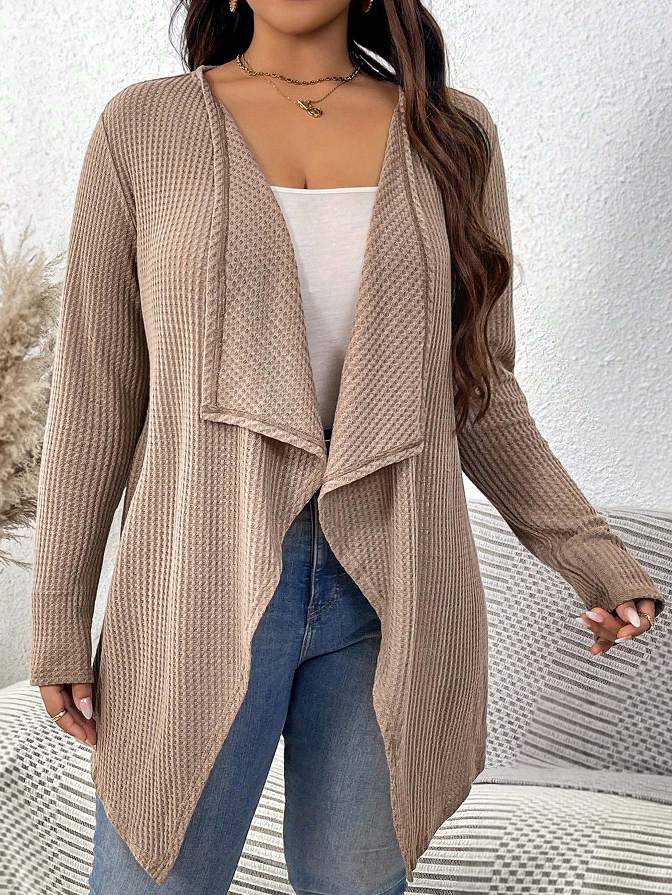 In Casual Plus Size Coats