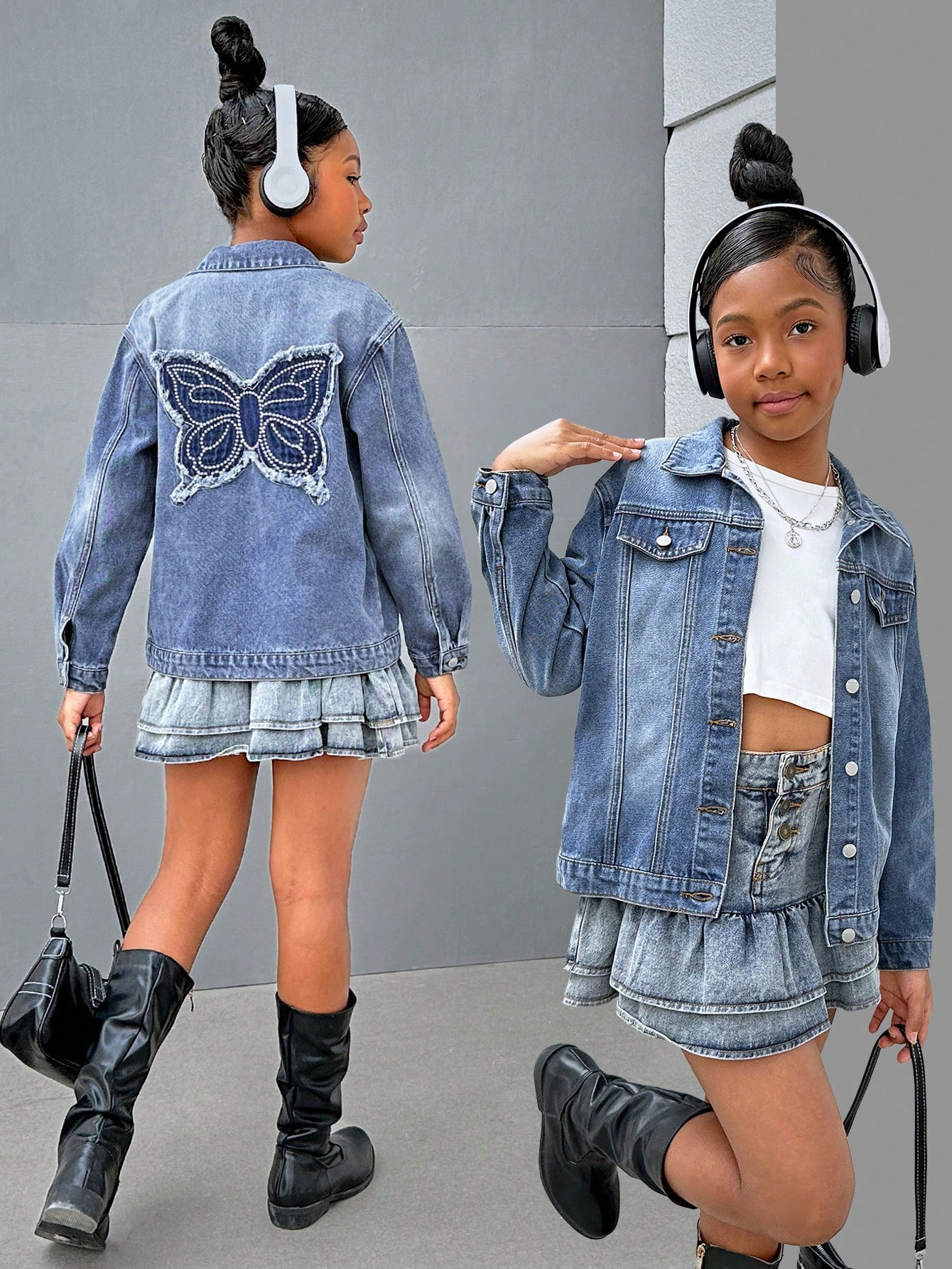 Tween Girls Denim Jackets & Coats