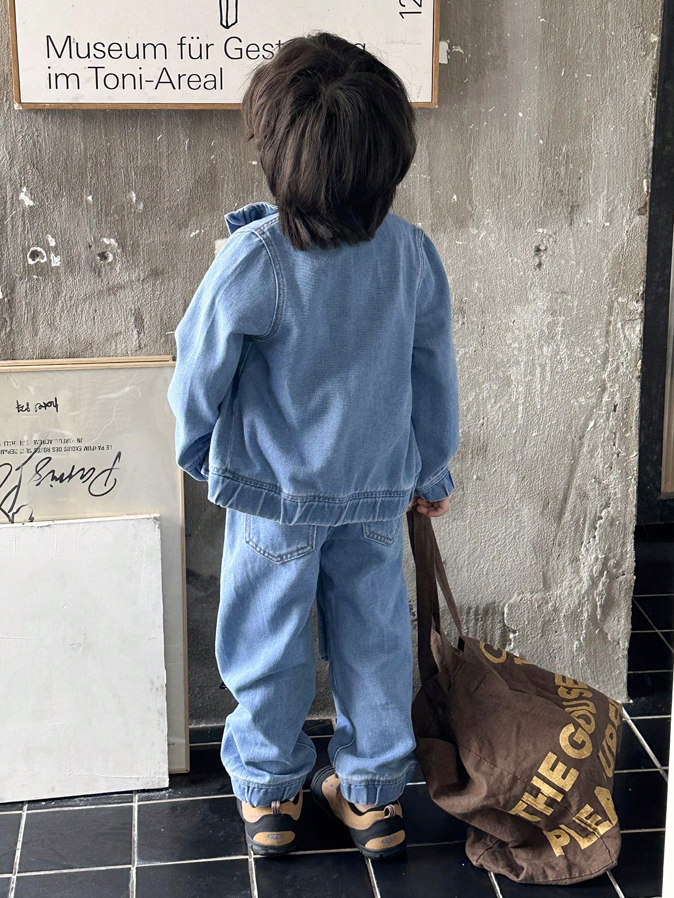 Young Boys Denim Two-piece Outfits