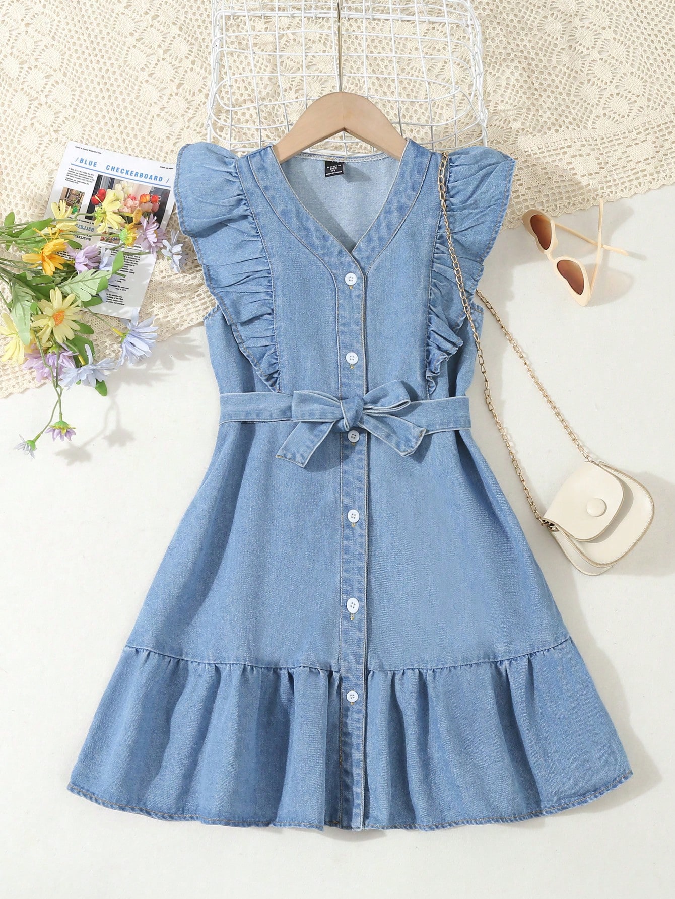 Young Girls Denim Dresses