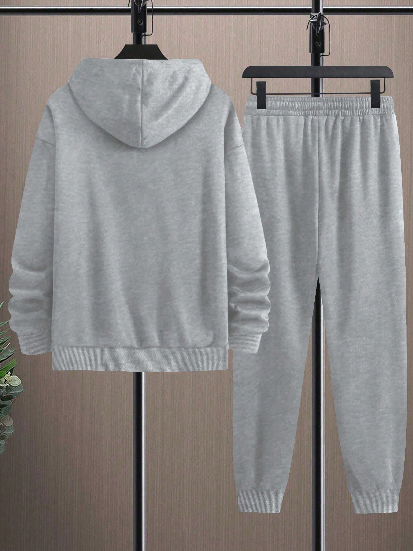 Men Plus Size Hoodie & Sweatshirt Co-ords