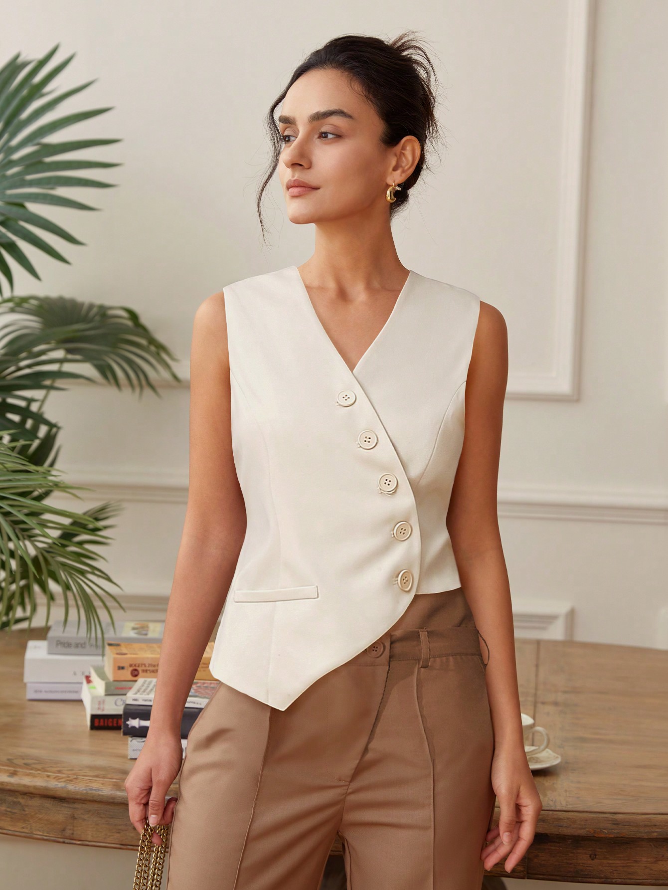 In Beige Women Suits