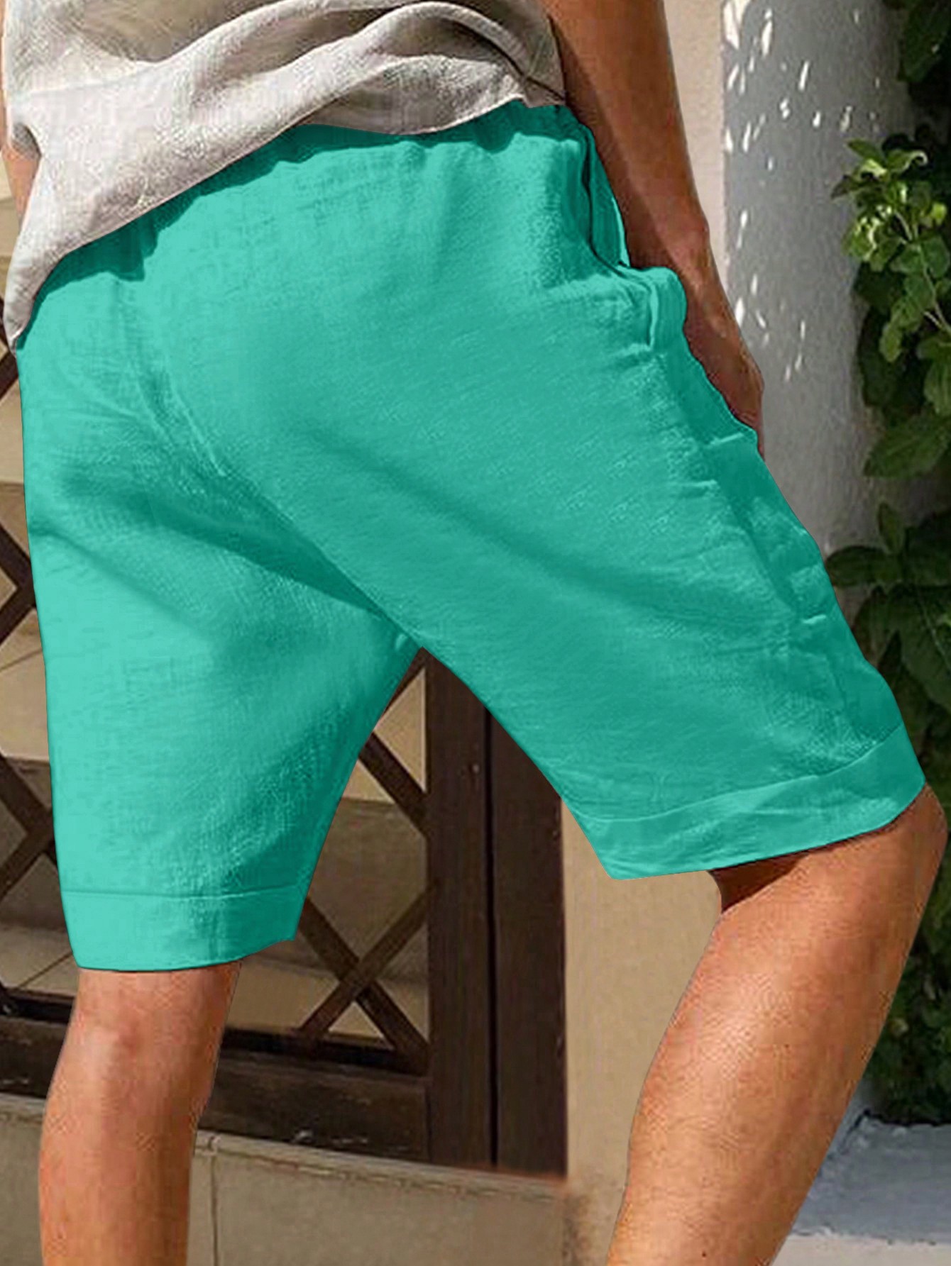 Men Linen Shorts