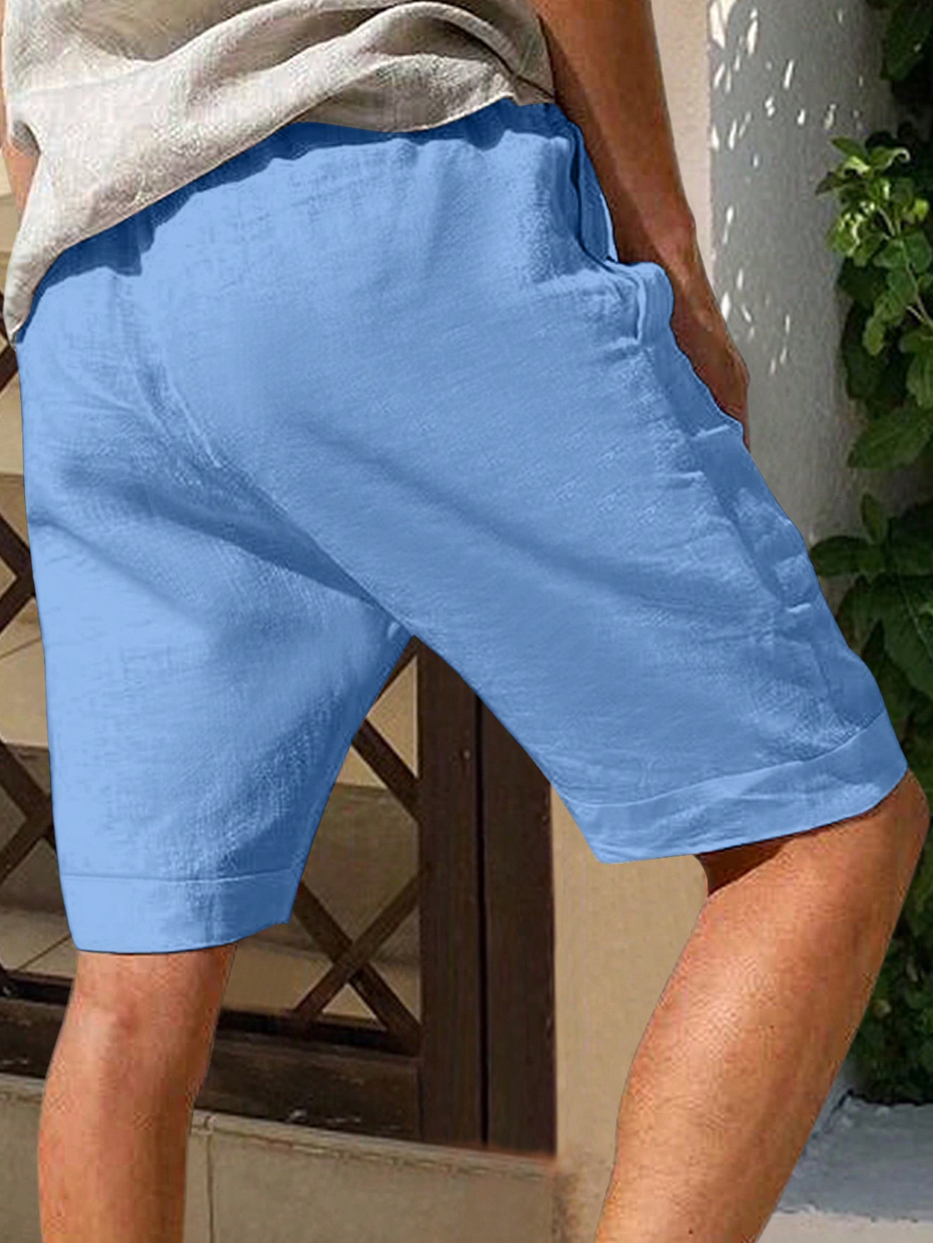 Men Linen Shorts