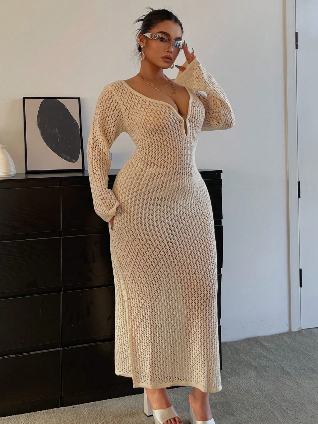 In Casual Plus Size Sweater Dresses