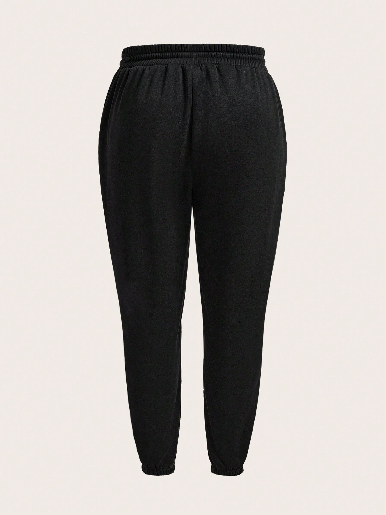 In Black Plus Size Sweatpants